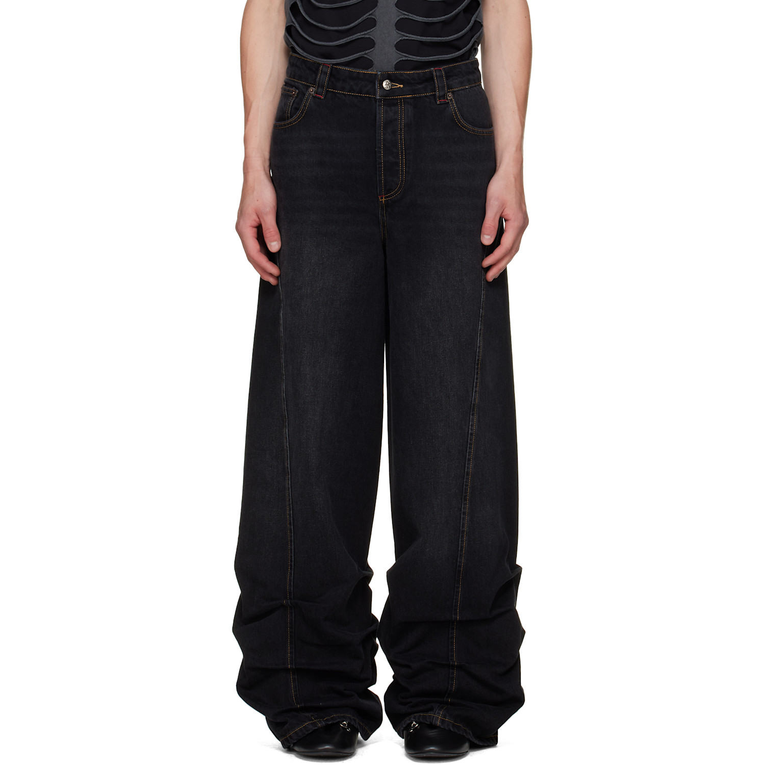 Avavav Black Jessie Pleated Jeans