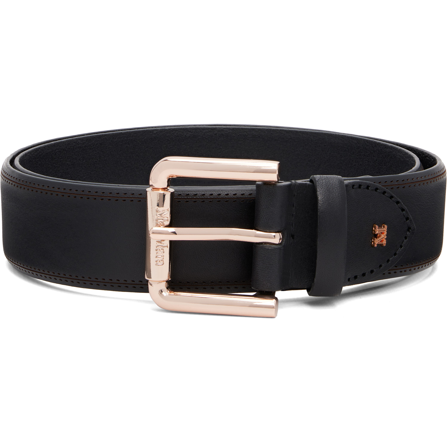 Max Mara Black Leather Belt