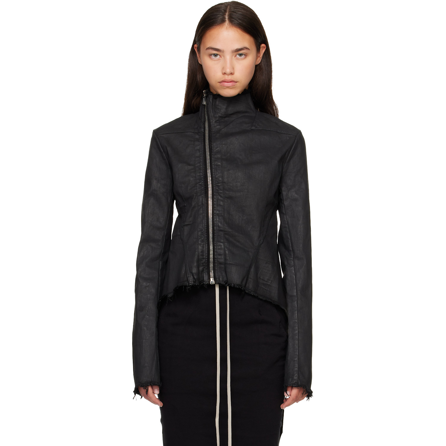 Rick Owens DRKSHDW Black Tower Naska Gary Denim Jacket