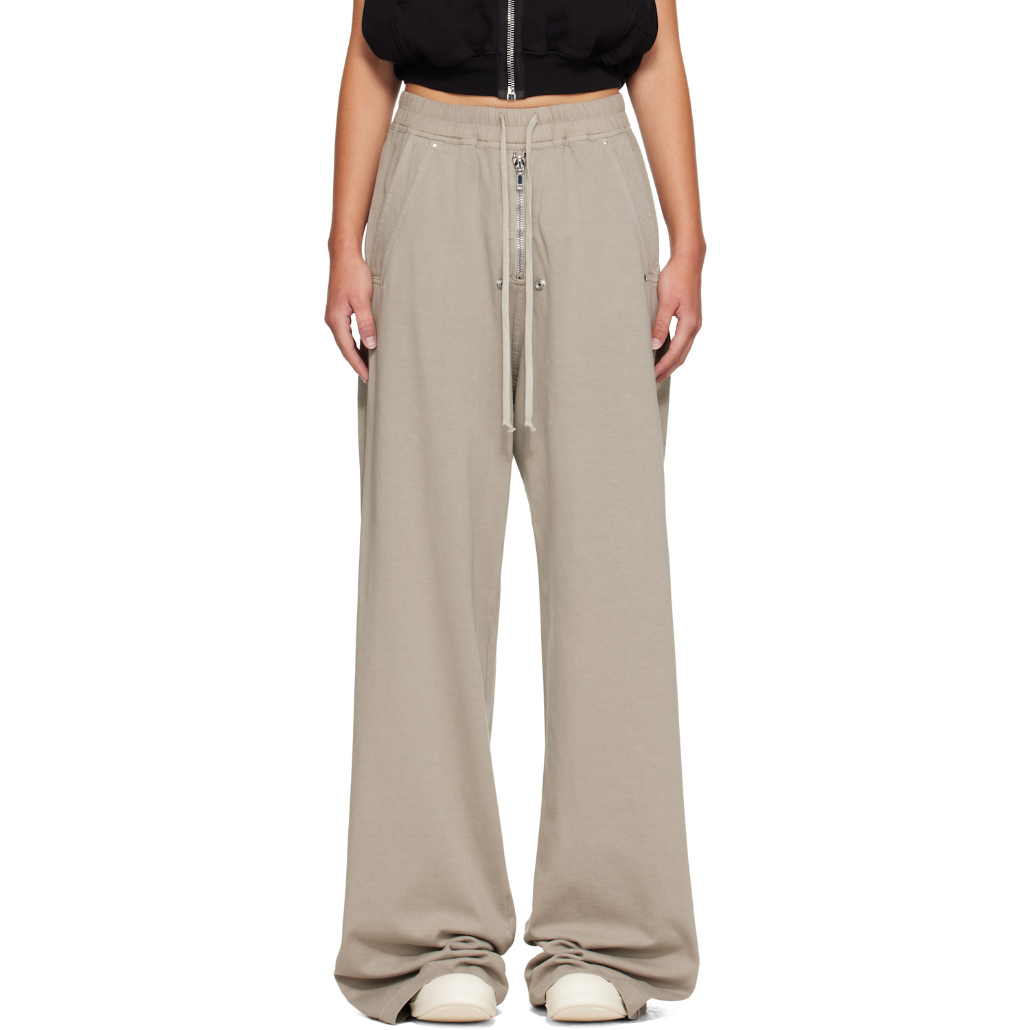 Rick Owens DRKSHDW Taupe Tower Geth Belas Sweatpants