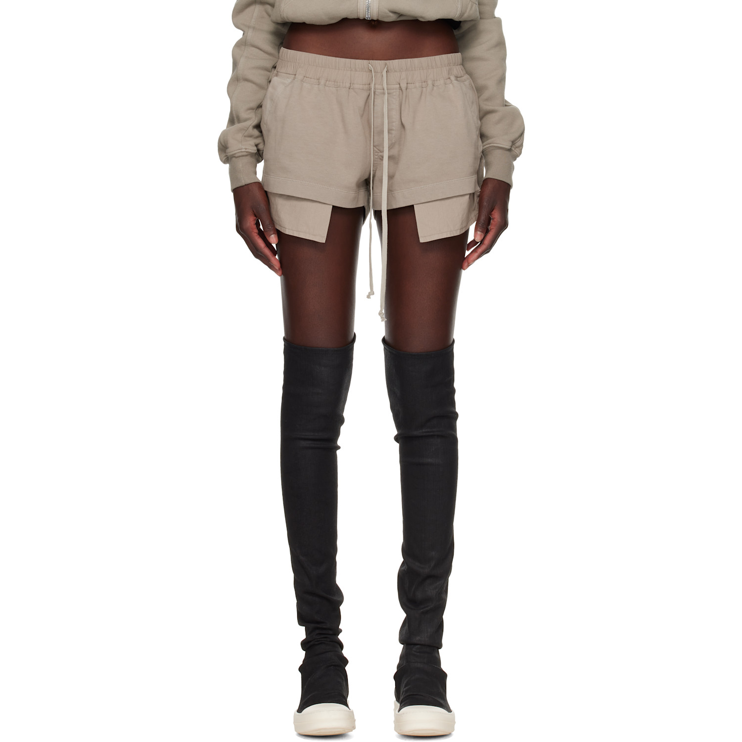 Rick Owens DRKSHDW Gray Tower Fog Boxers Shorts