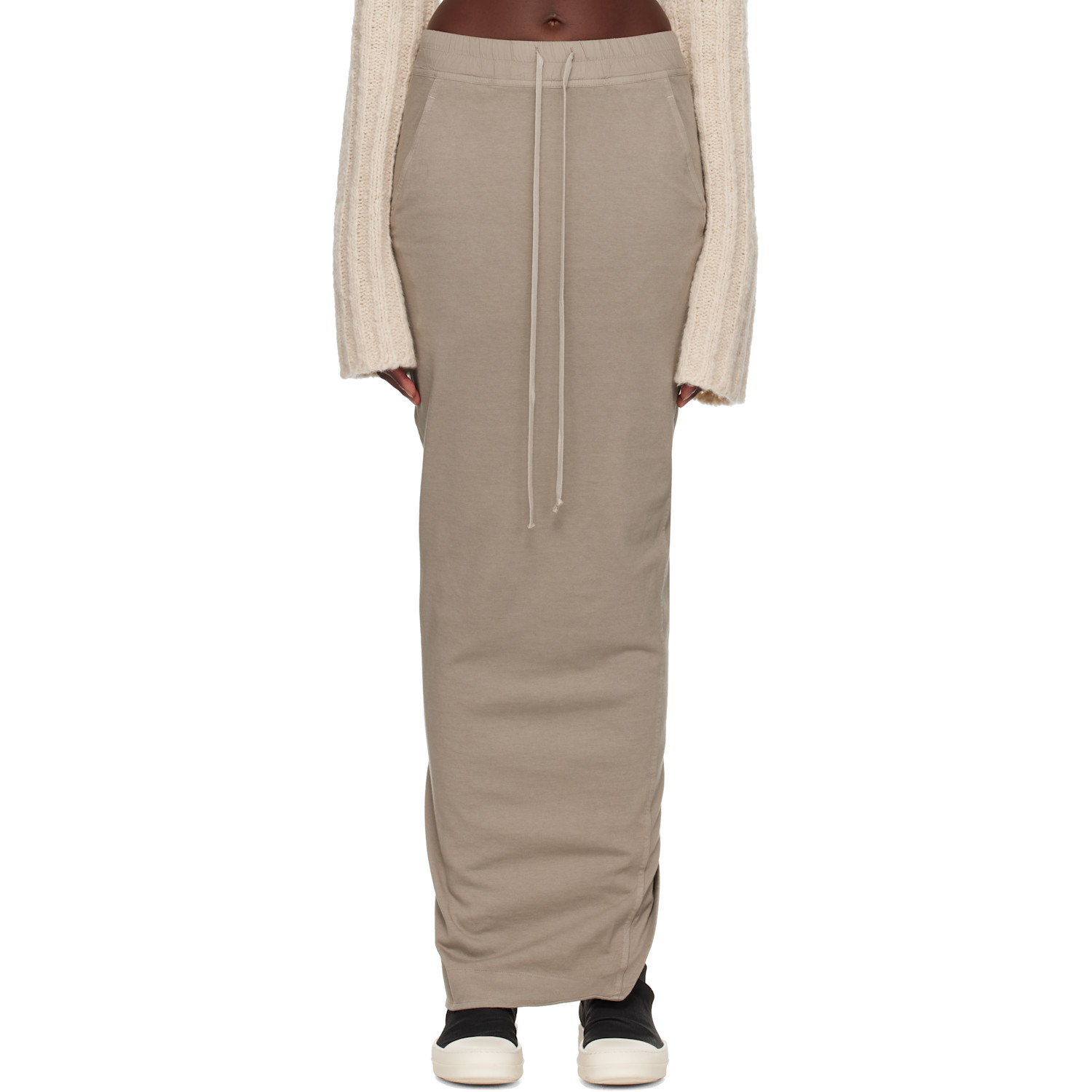 Rick Owens DRKSHDW Gray Tower Pull On Pillar Maxi Skirt