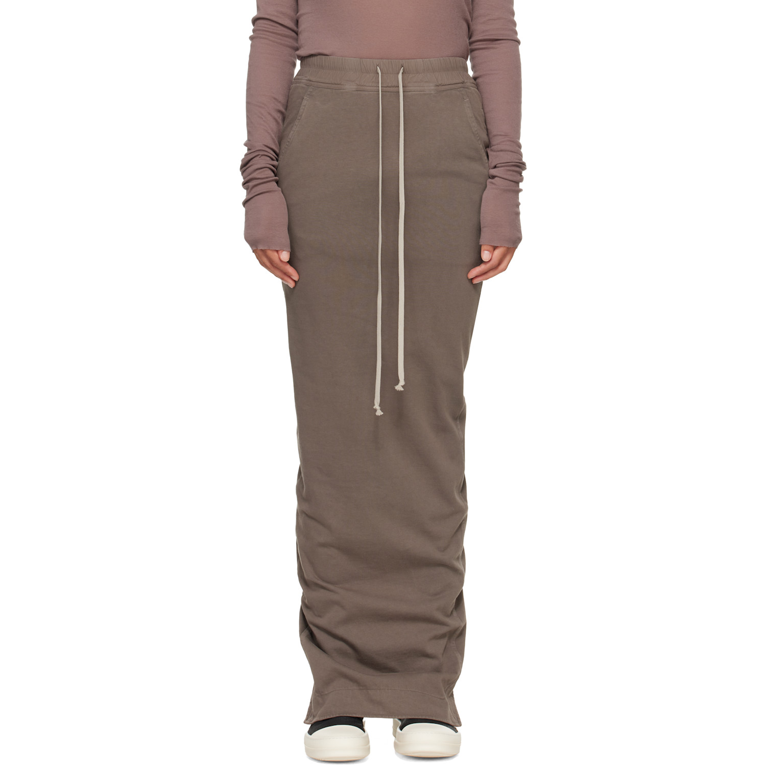Rick Owens DRKSHDW Gray Tower Pull On Pillar Maxi Skirt