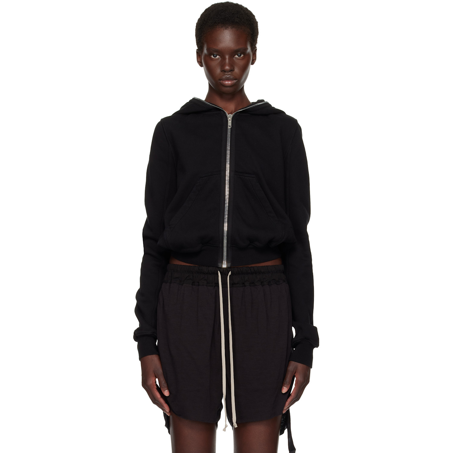 Rick Owens DRKSHDW Black Tower Small Hoodie