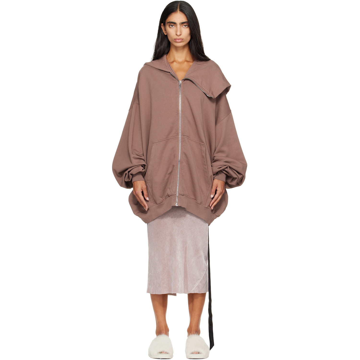Rick Owens DRKSHDW Purple Tower Mountain Hun Hoodie