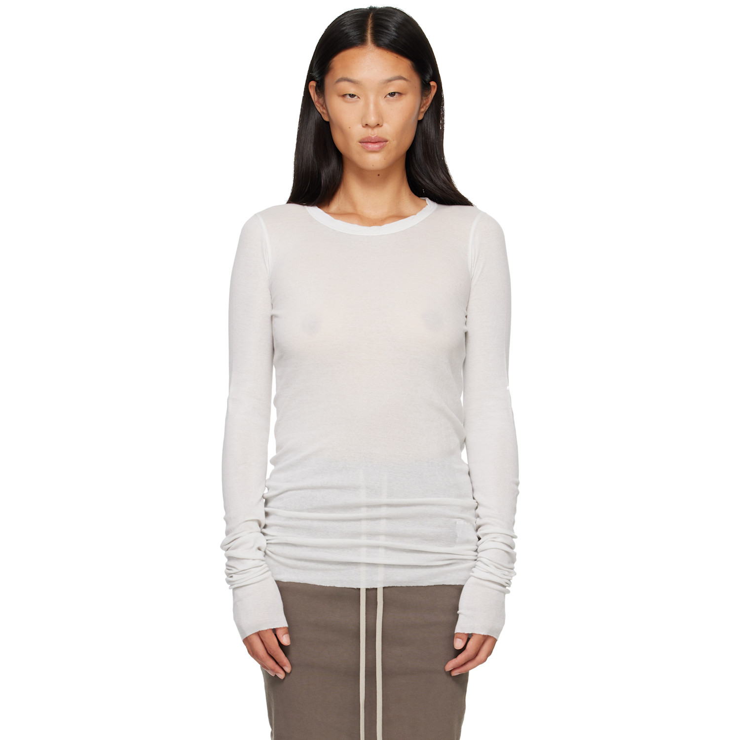 Rick Owens DRKSHDW Off-White Tower Basic LS T-shirt