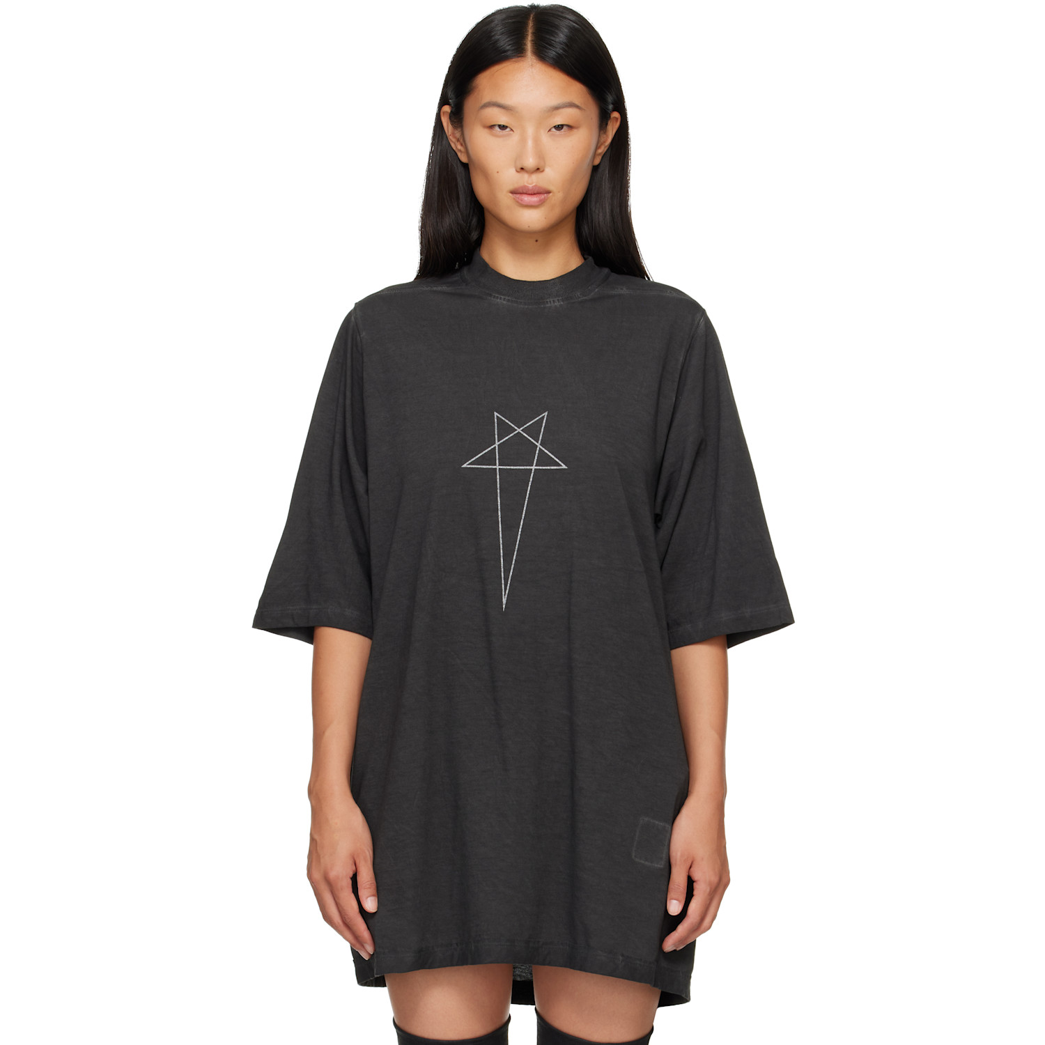 Rick Owens DRKSHDW Black Tower Jumbo S/S T-shirt