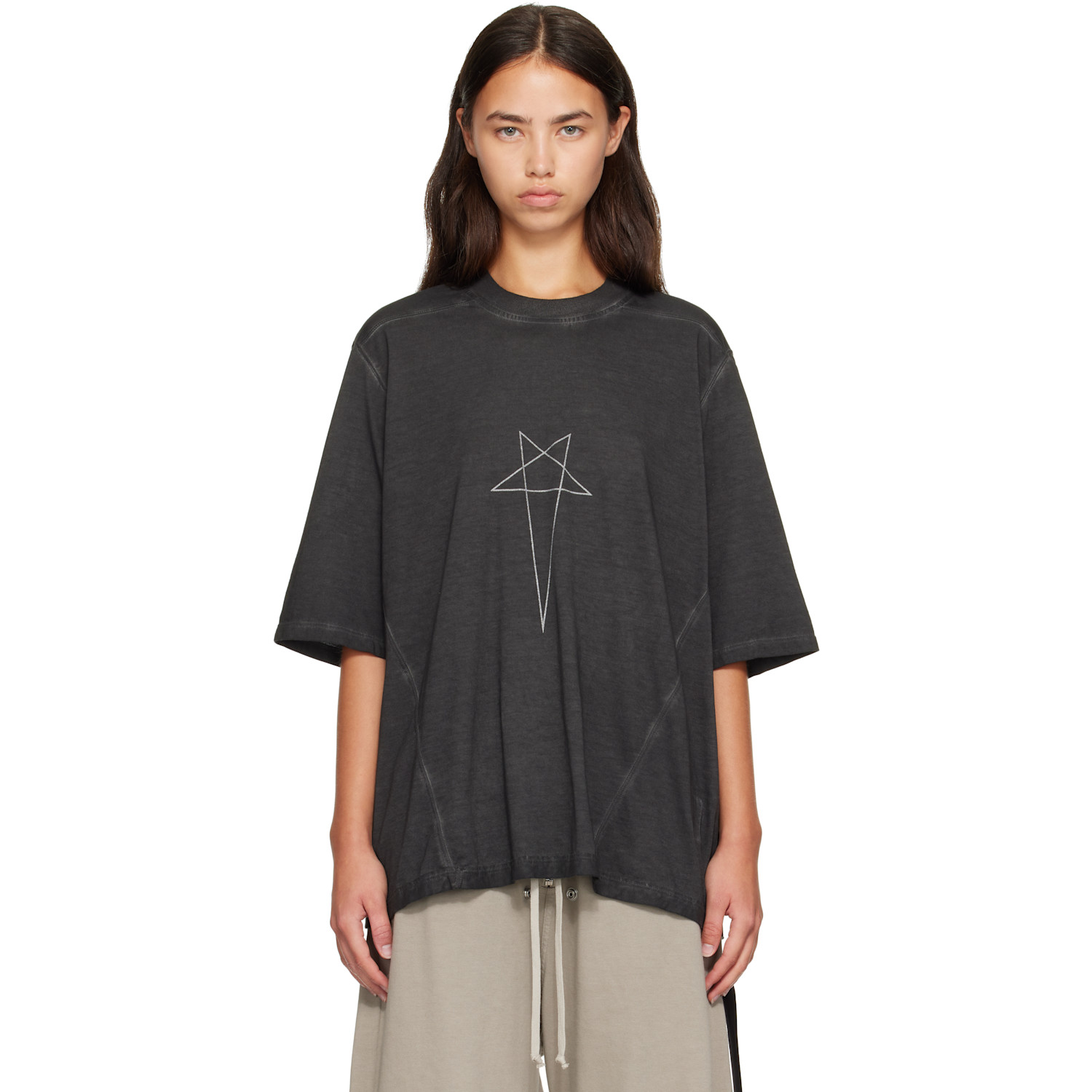 Rick Owens DRKSHDW Black Tower Walrus T-shirt