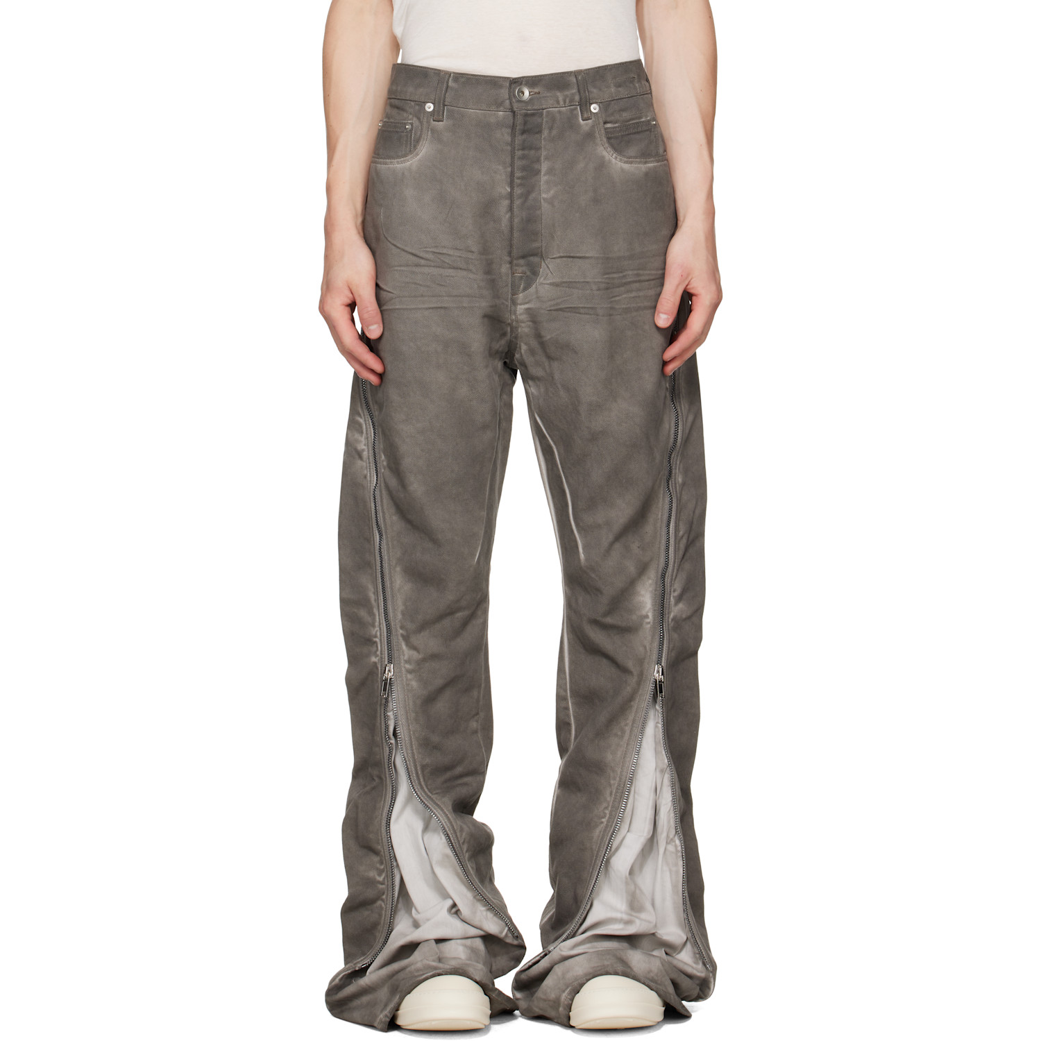 Rick Owens DRKSHDW Gray Tower Bolan Banana Jeans