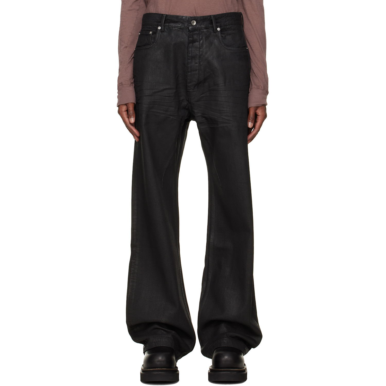 Rick Owens DRKSHDW Black Tower Geth Jeans