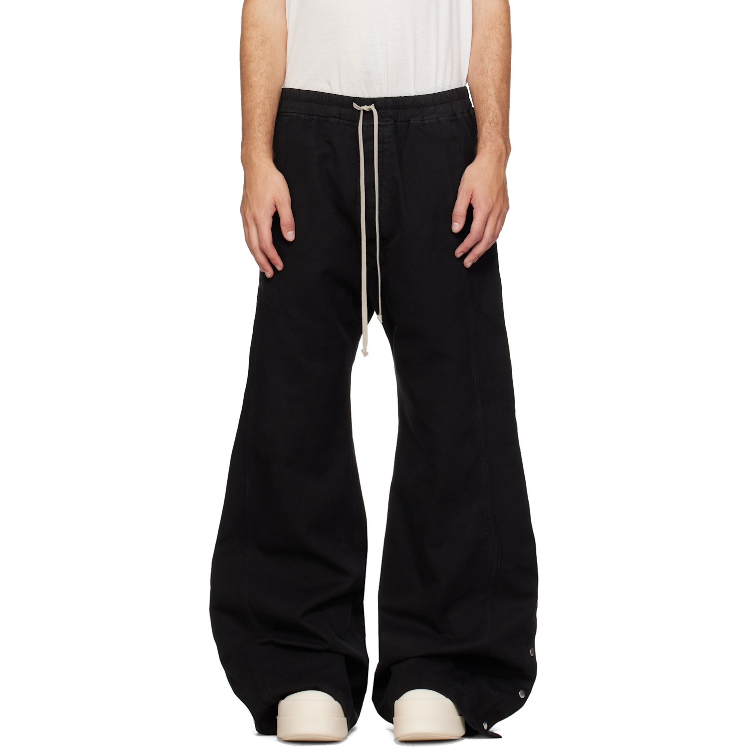 Rick Owens DRKSHDW Black Tower Wide Pusher Trousers