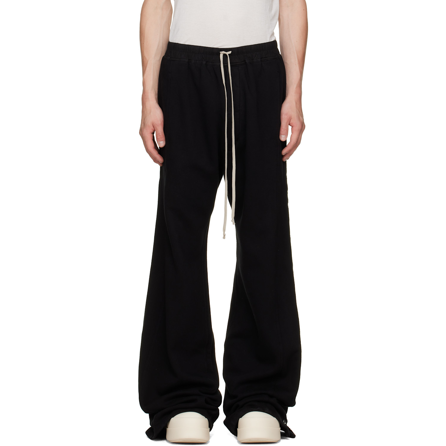 Rick Owens DRKSHDW Black Tower Wide Pusher Sweatpants