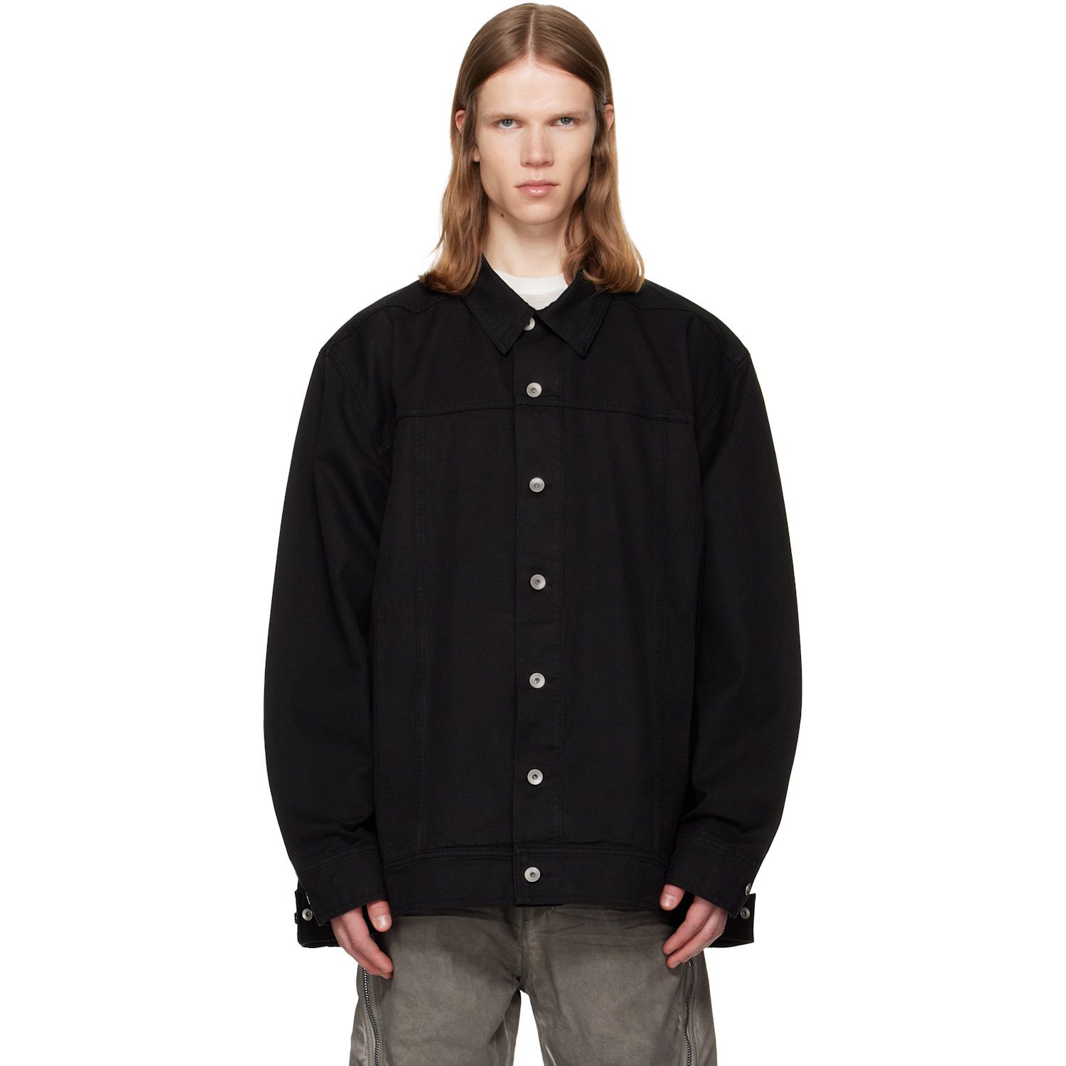 Rick Owens DRKSHDW Black Tower Jumbo Worker Jacket
