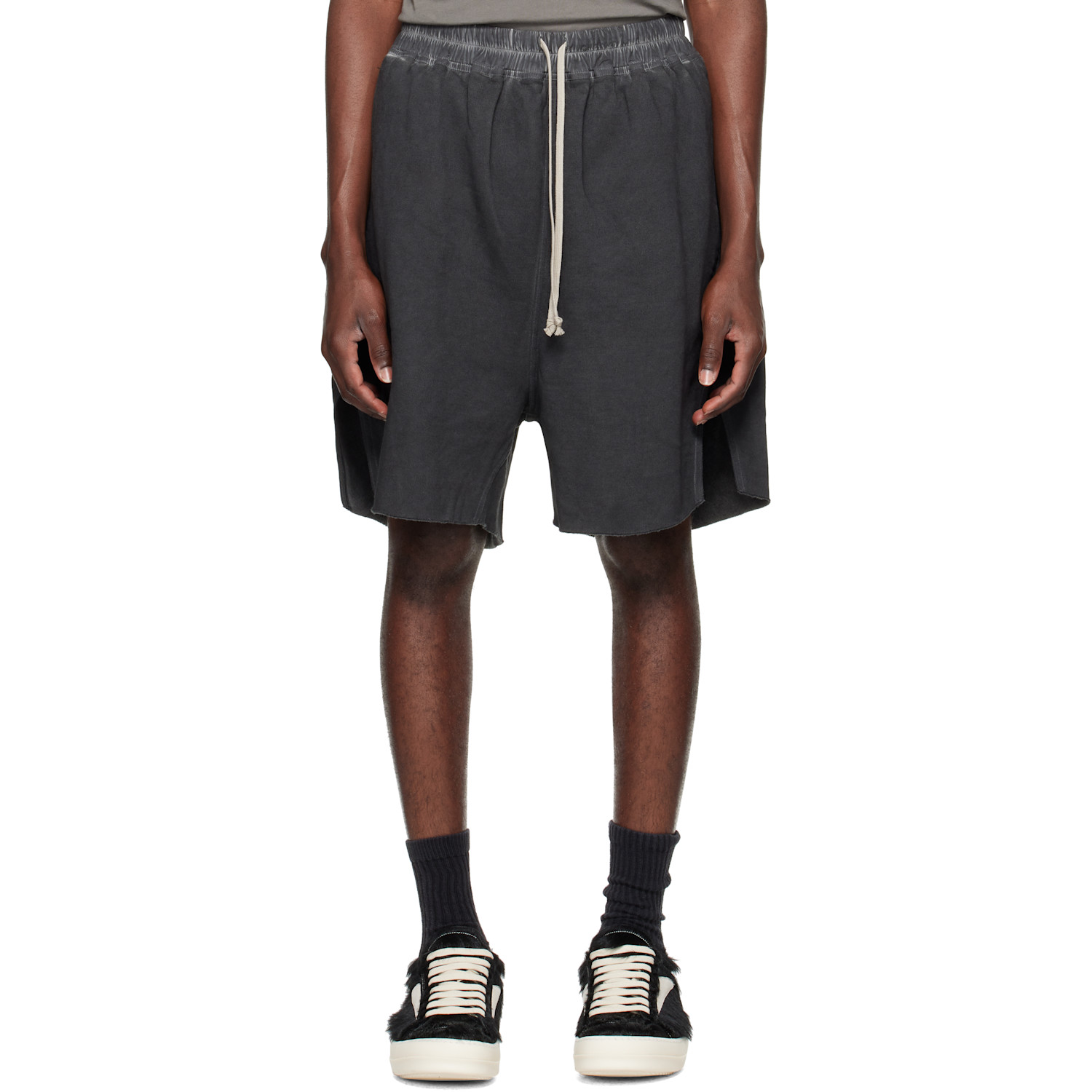 Rick Owens DRKSHDW Black Tower Long Boxers Shorts