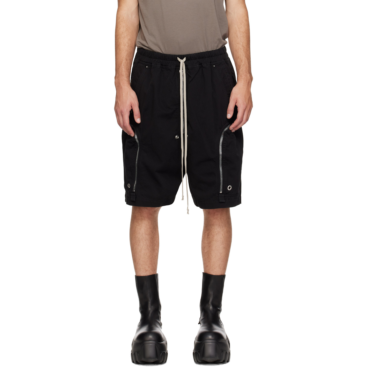 Rick Owens DRKSHDW Black Tower Bauhaus Shorts