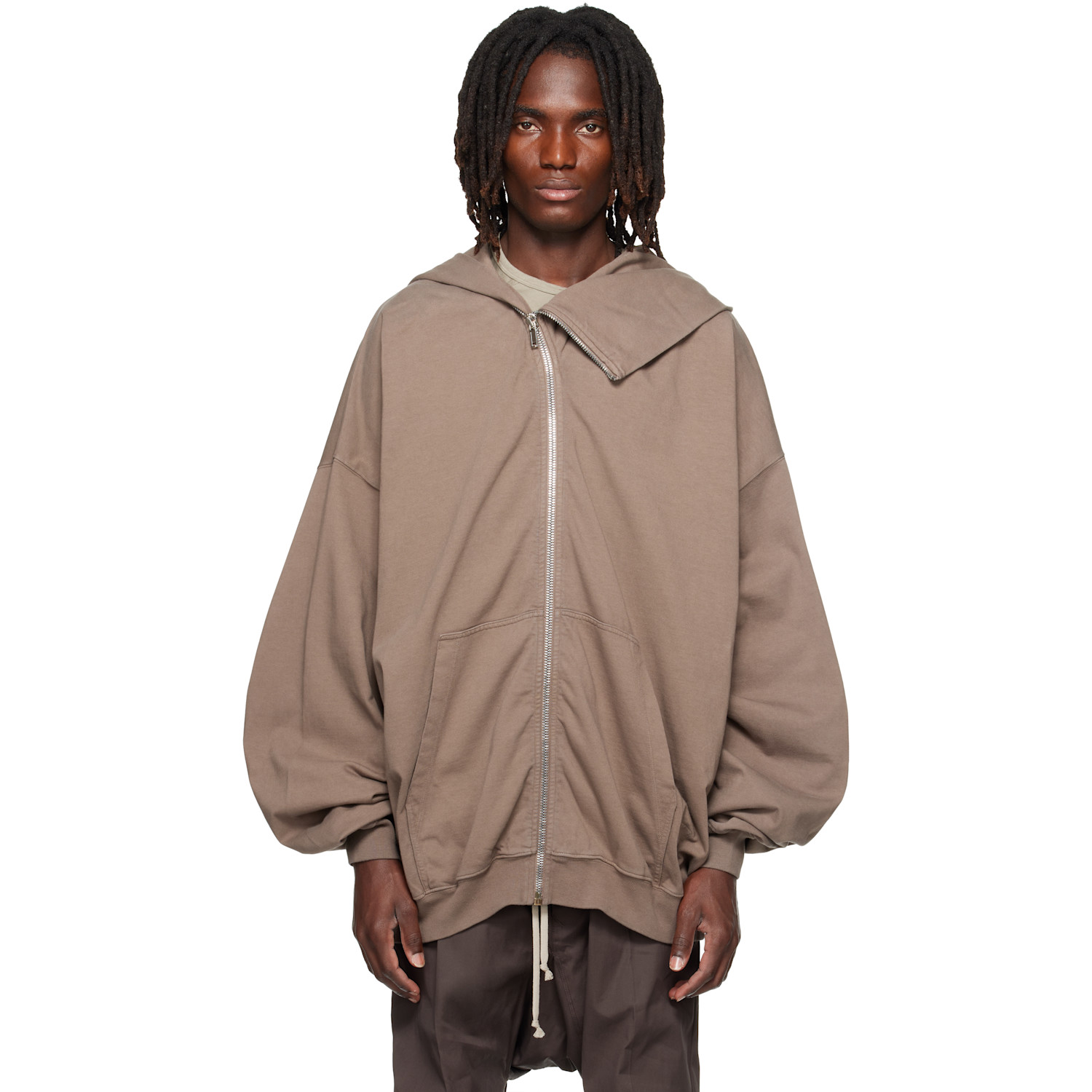 Rick Owens DRKSHDW Gray Tower Mountain Hun Hoodie