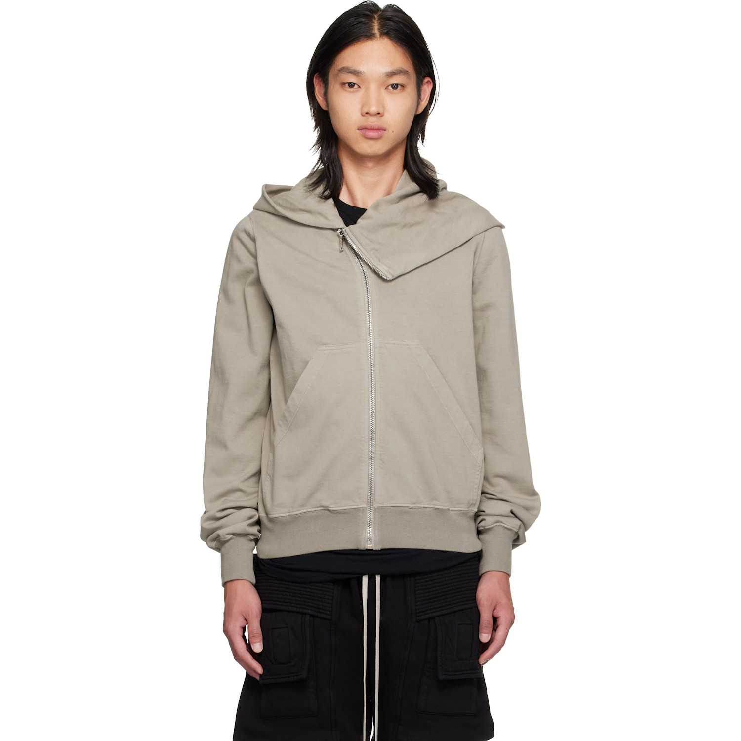 Rick Owens DRKSHDW Gray Tower Mountain Hoodie