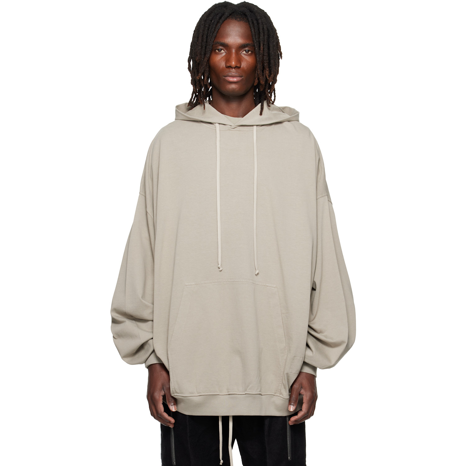 Rick Owens DRKSHDW Gray Tower Hun Hoodie