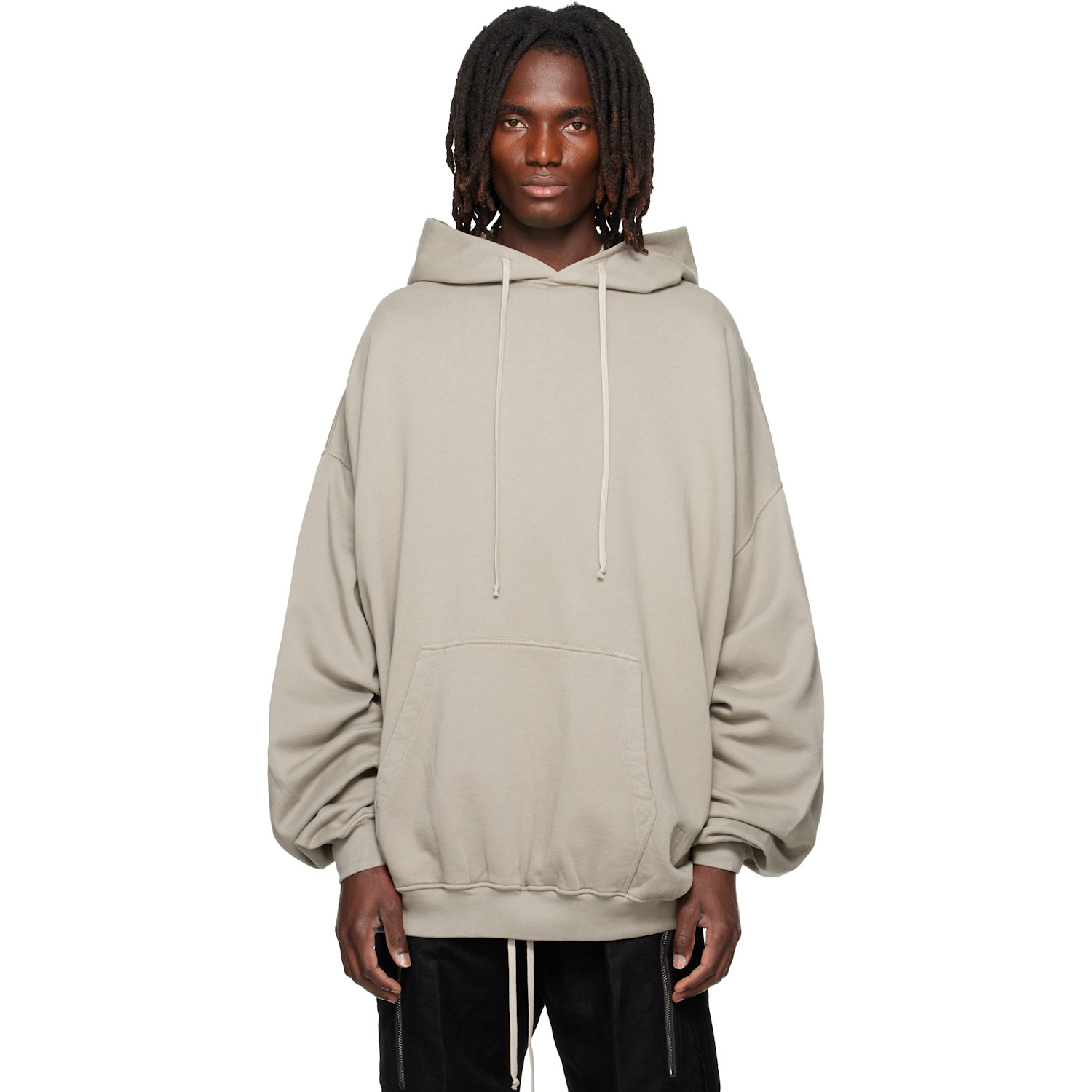 Rick Owens DRKSHDW Gray Tower Hun Hoodie