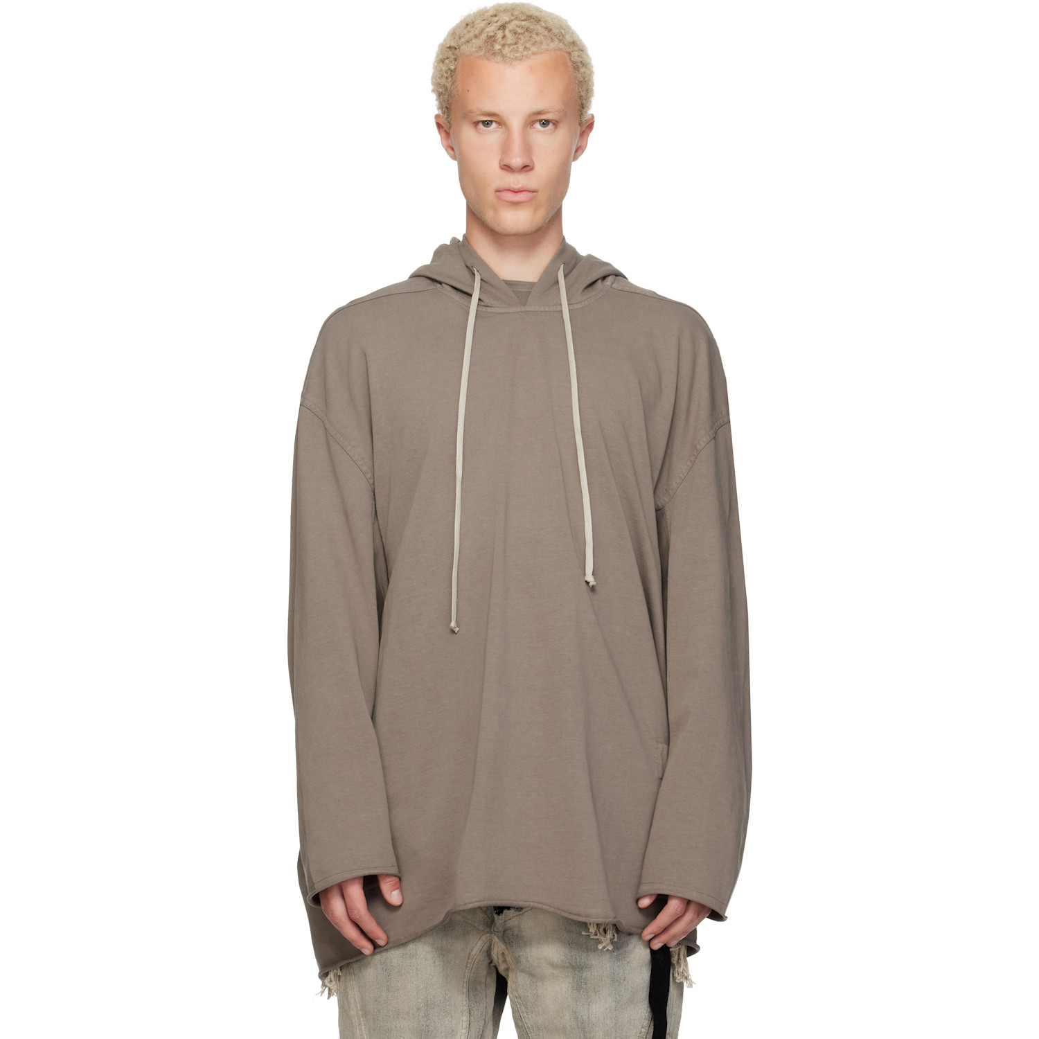 Rick Owens DRKSHDW Taupe Tower Peter Hoodie