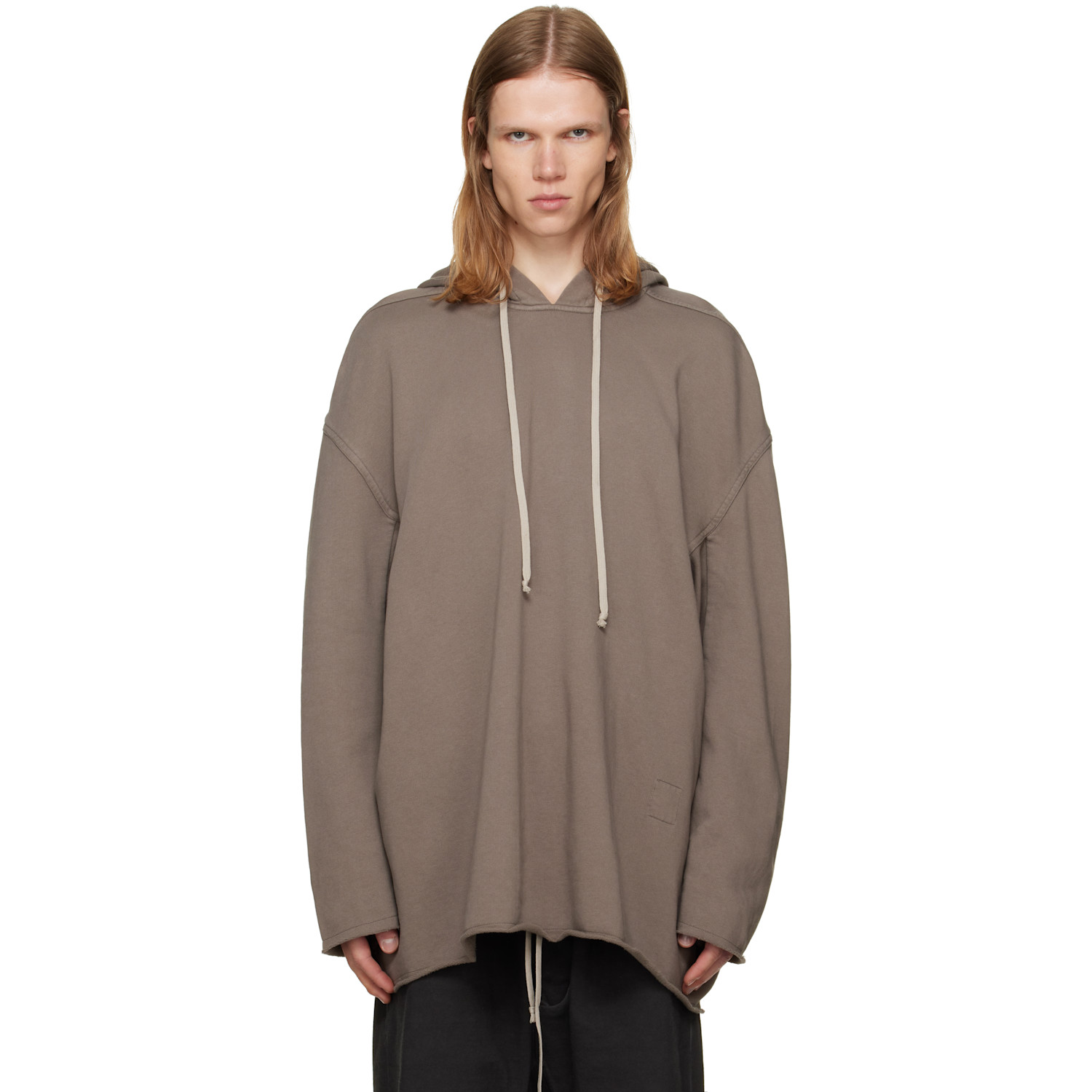 Rick Owens DRKSHDW Taupe Tower Peter Hoodie