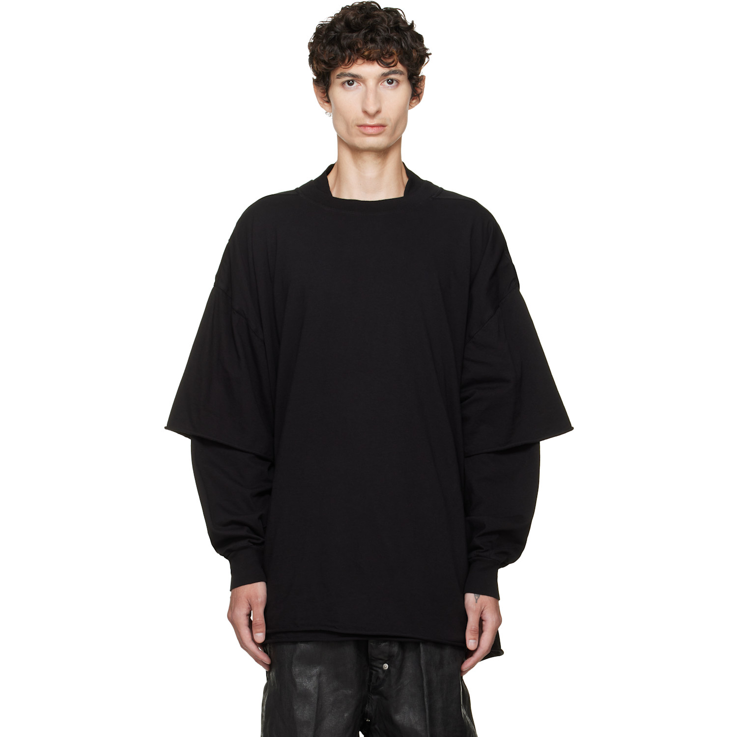 Rick Owens DRKSHDW Black Tower Tommy Hustler Sweatshirt