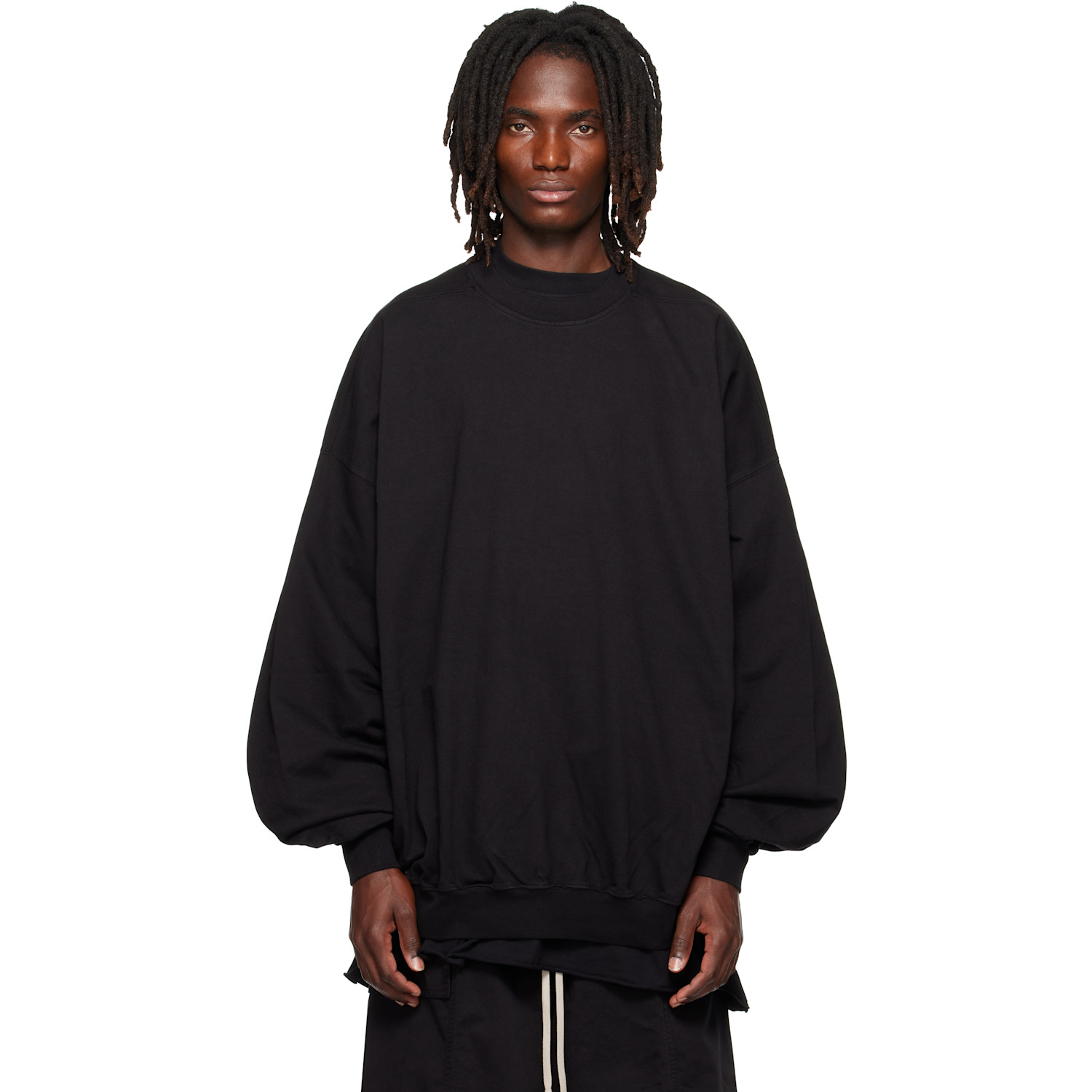 Rick Owens DRKSHDW Black Tower Hun Crewneck Sweatshirt