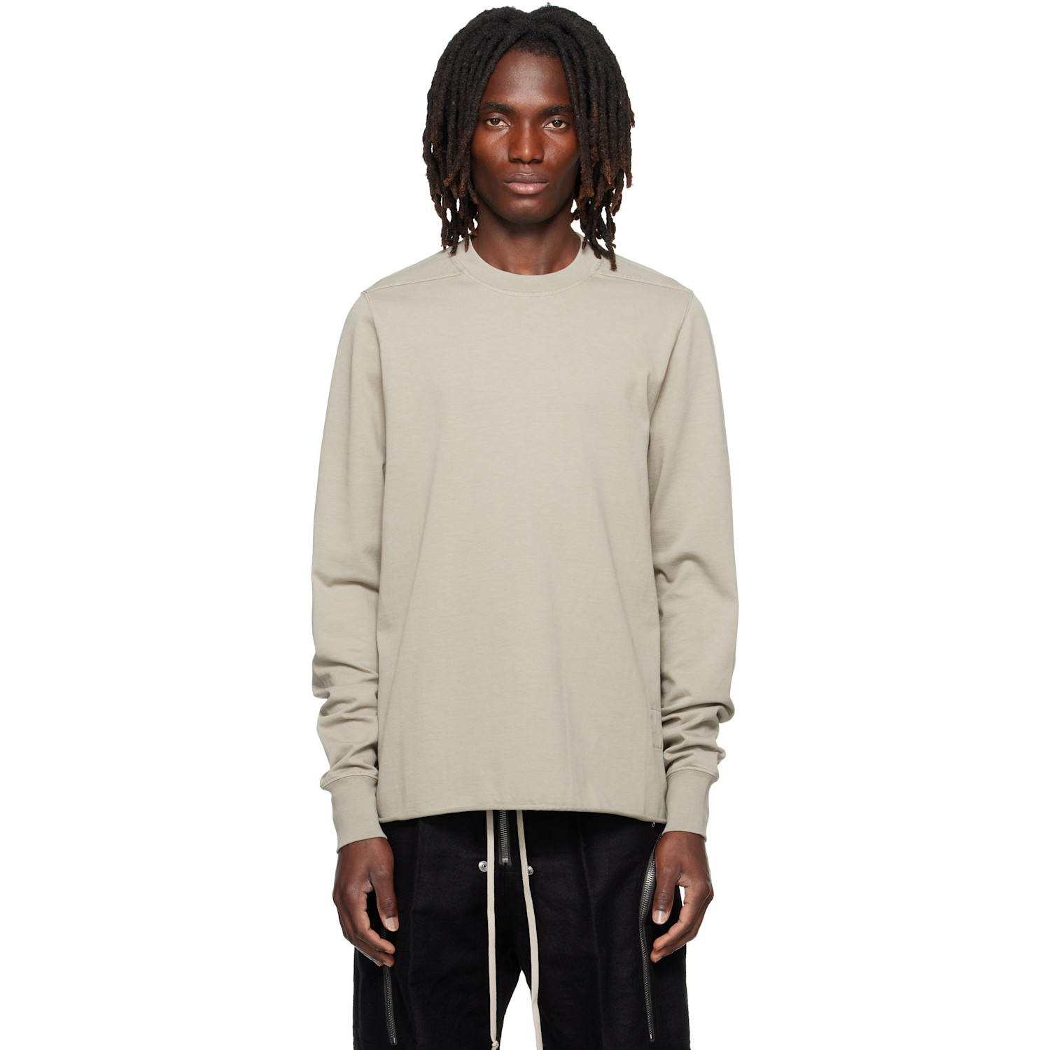 Rick Owens DRKSHDW Gray Tower Crewneck Sweatshirt