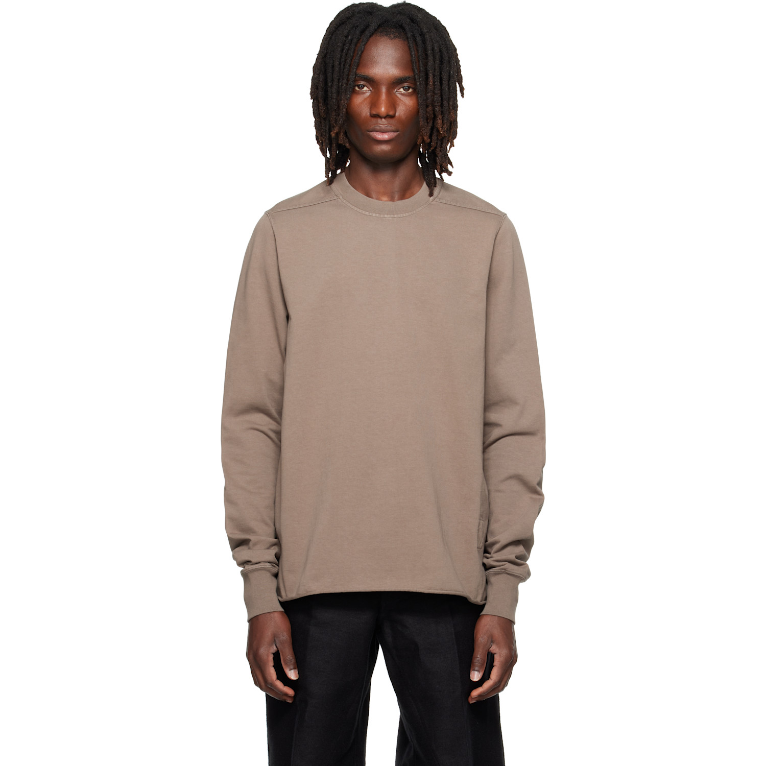 Rick Owens DRKSHDW Gray Tower Crewneck Sweatshirt