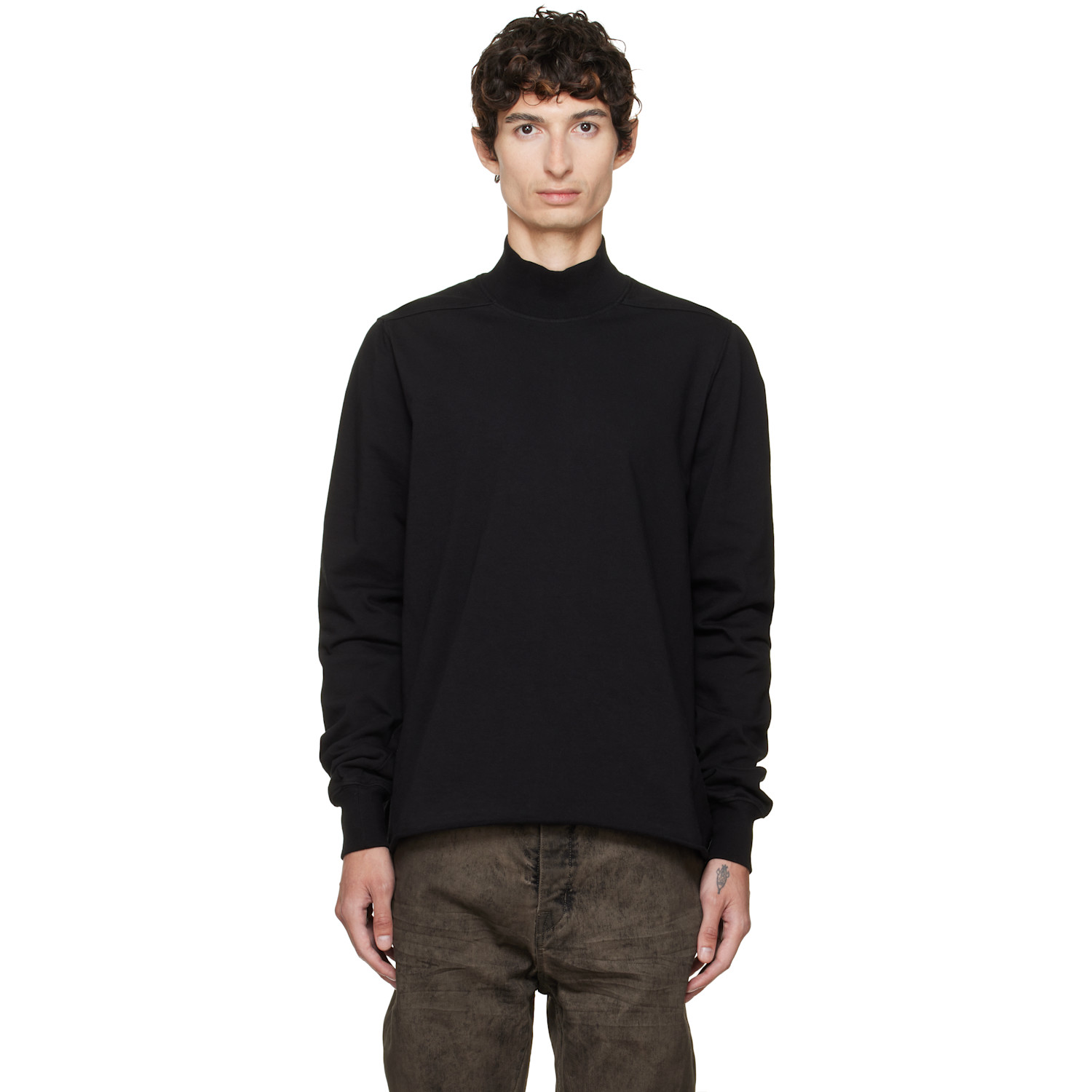 Rick Owens DRKSHDW Black Tower Headon DBL Sweatshirt