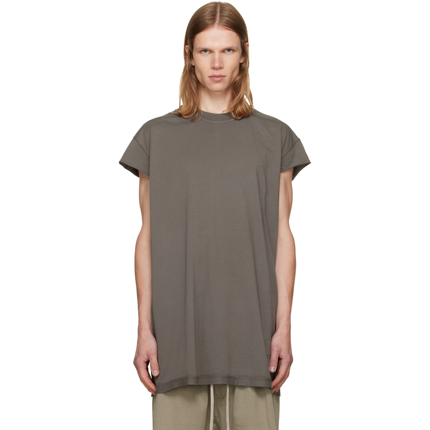 Rick Owens DRKSHDW Taupe Tower Rick S Jumbo SL T-shirt