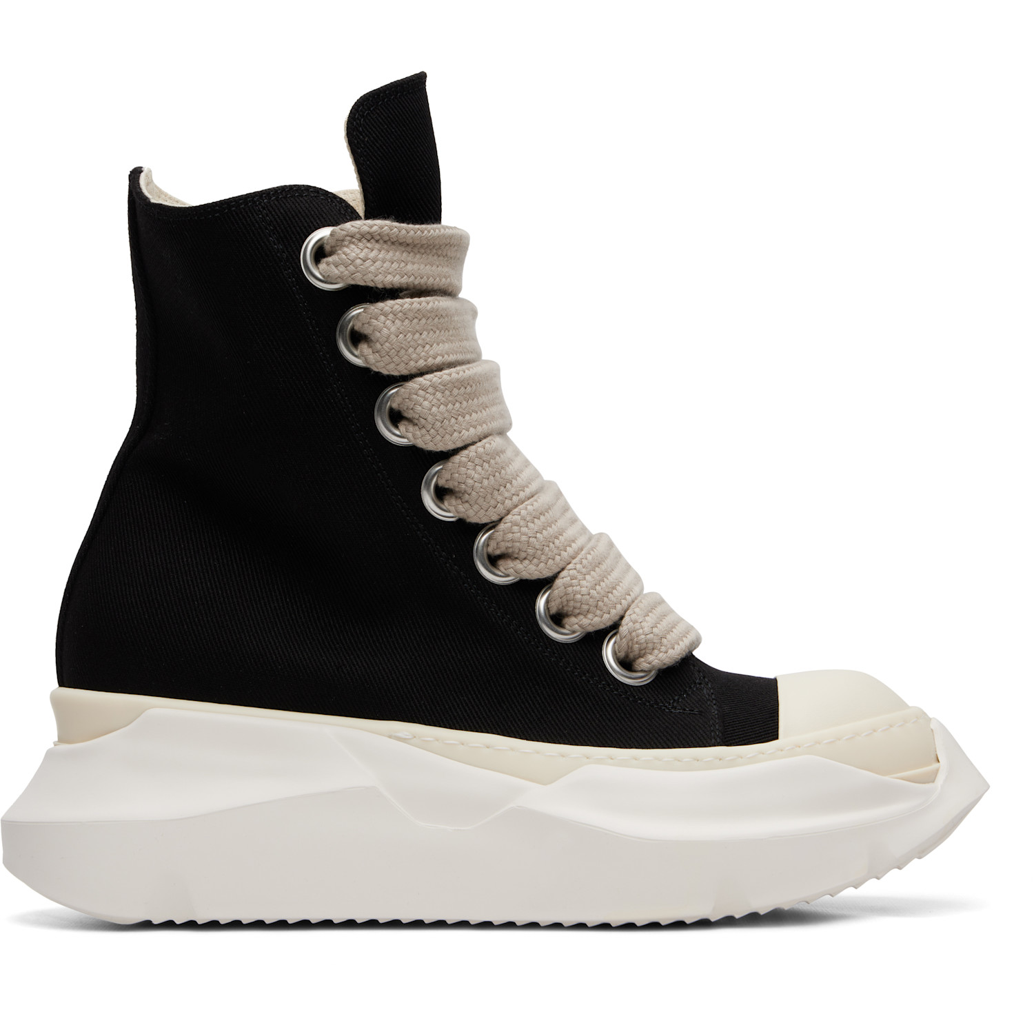 Rick Owens DRKSHDW Black Tower Megalace Abstract Sneaks Sneakers