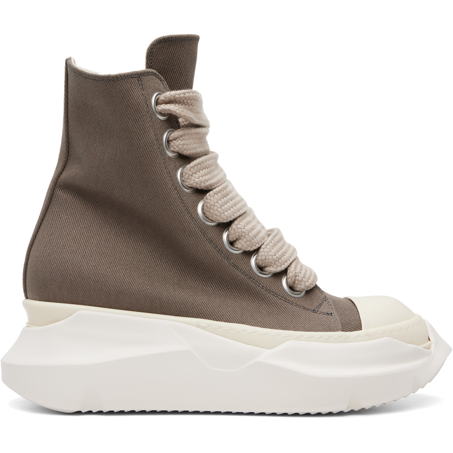 Rick Owens DRKSHDW Gray Tower Jumbolace Abstract Sneakers