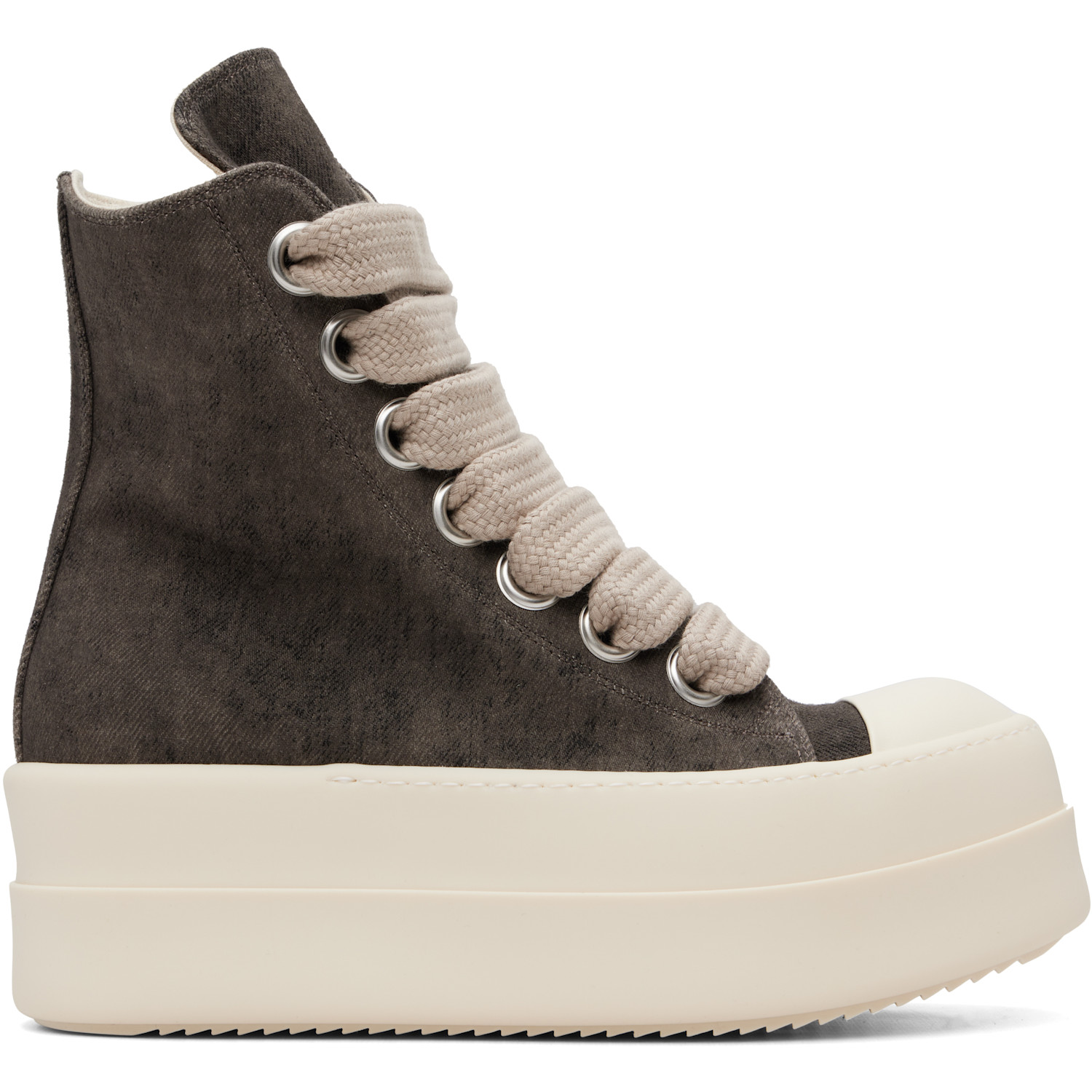 Rick Owens DRKSHDW Brown Tower Mega Bumper Jumbolace Sneaks Sneakers