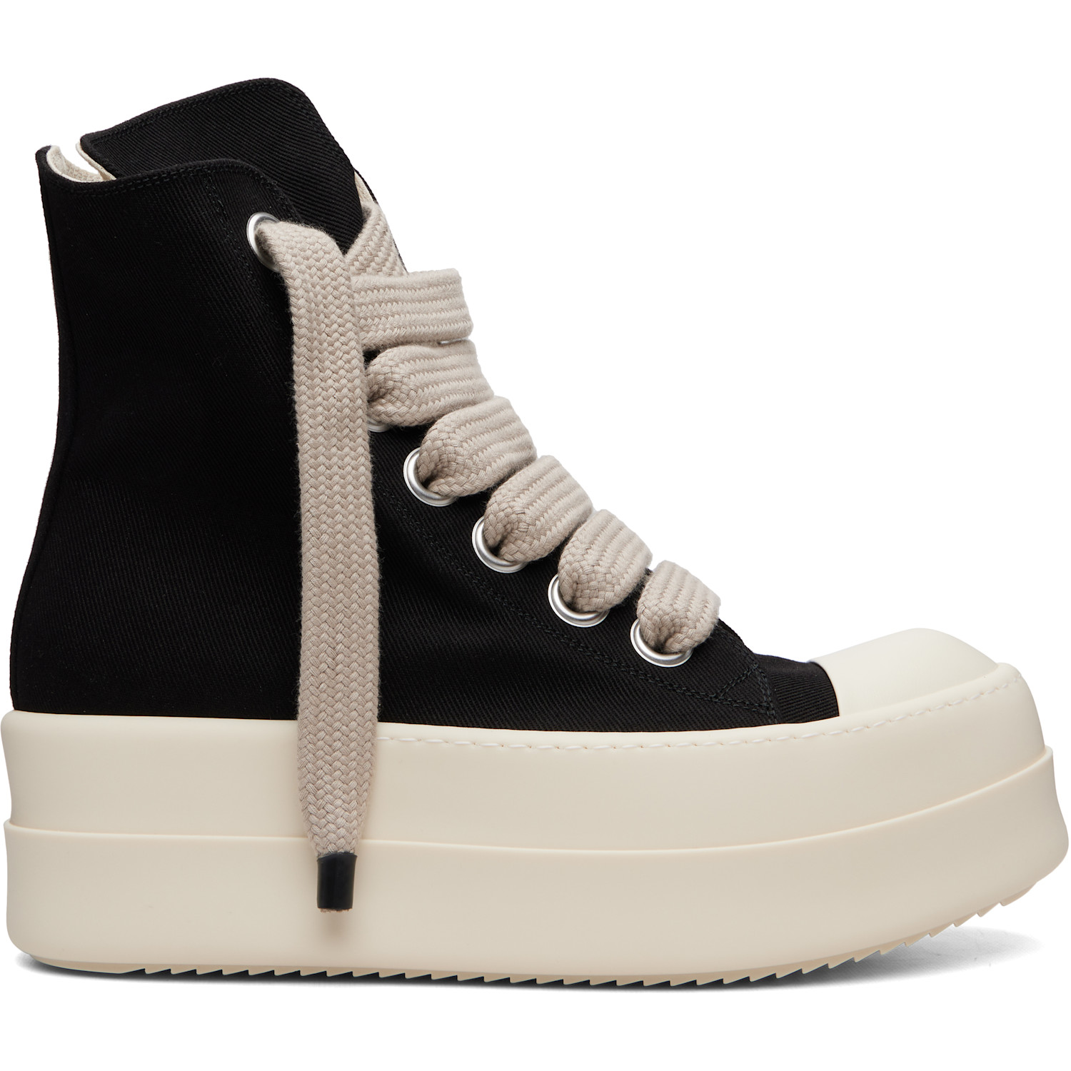 Rick Owens DRKSHDW Black Tower Mega Bumper Jumbolace Sneaks Sneakers