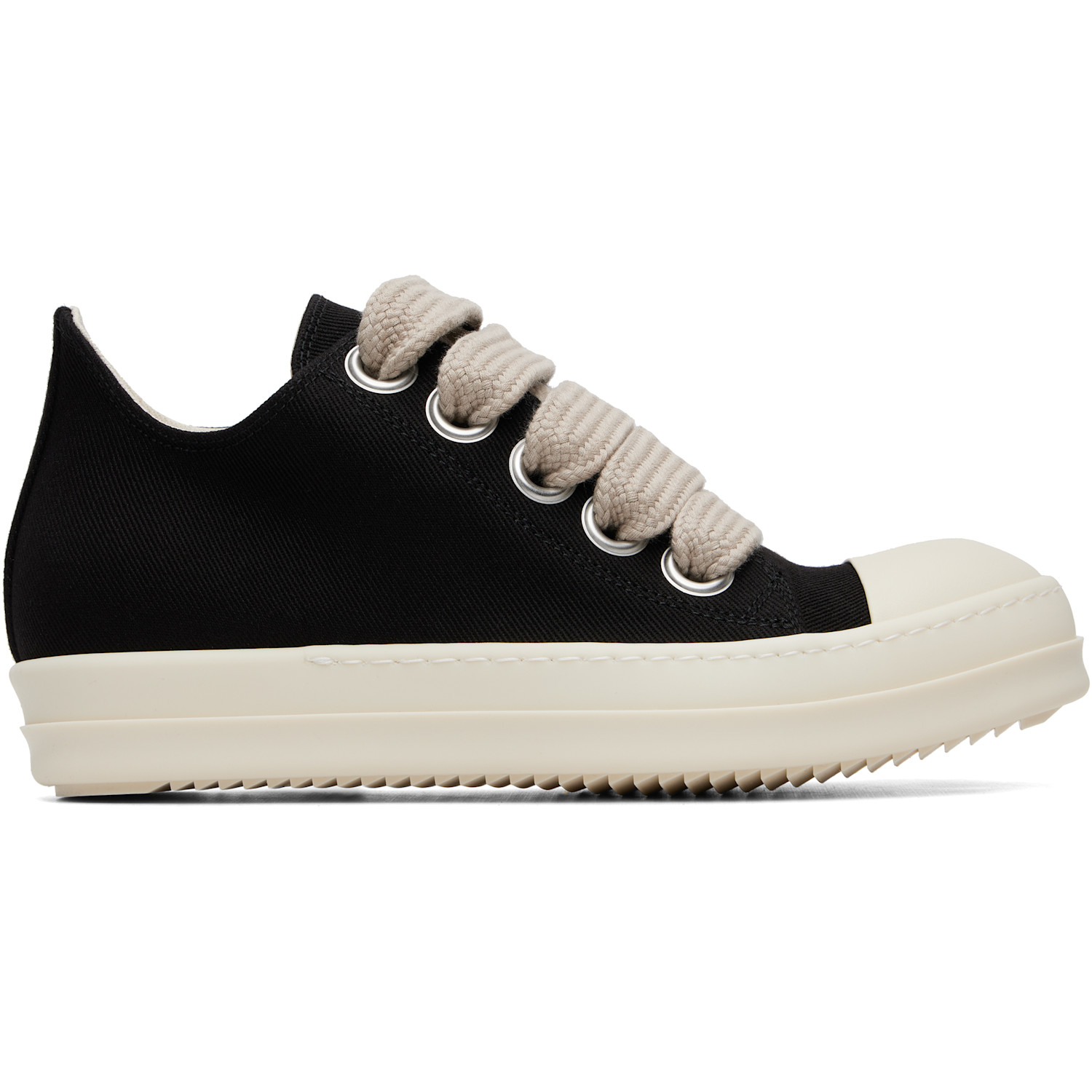 Rick Owens DRKSHDW Black Tower Jumbolace Low Sneaks Sneakers