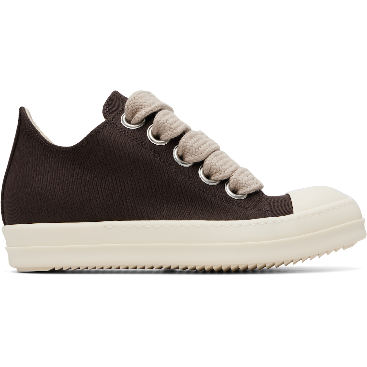 Rick Owens DRKSHDW Brown Tower Jumbolace Low Sneaks Sneakers