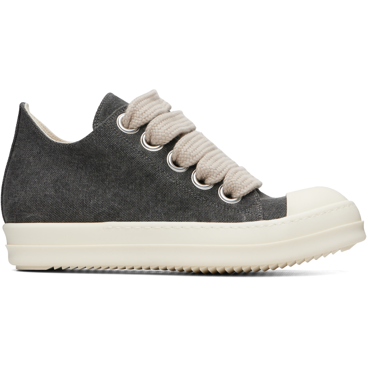 Rick Owens DRKSHDW Gray Jumbolace Low Sneakers