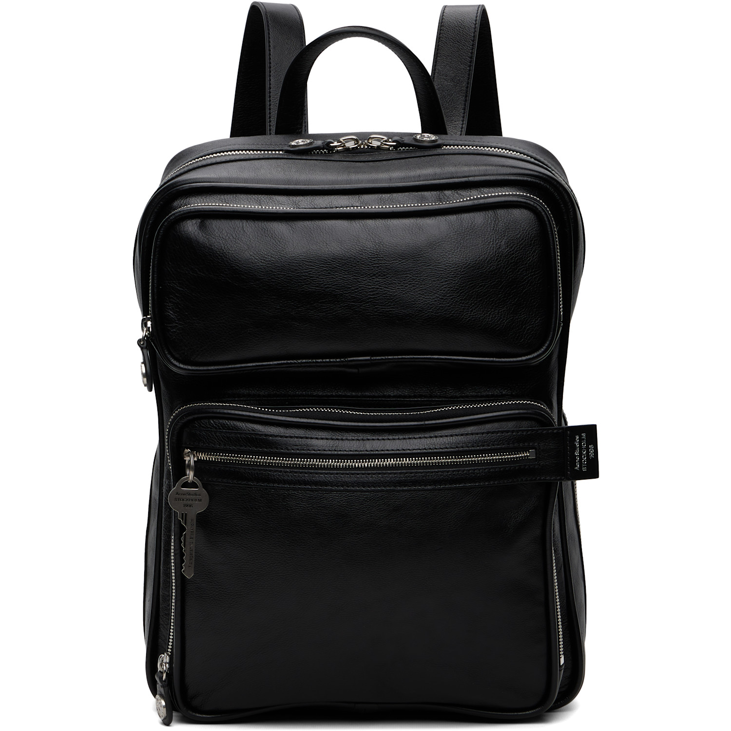Acne Studios Black Camero Gym Backpack In 900 Black