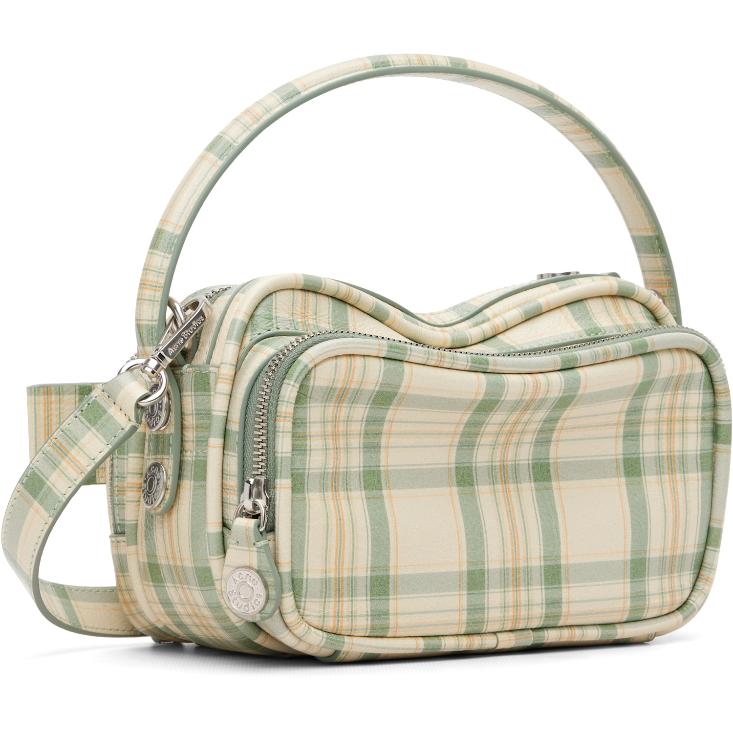  Acne Studios Multicolor Camero Kit Check Crossbody Bag 