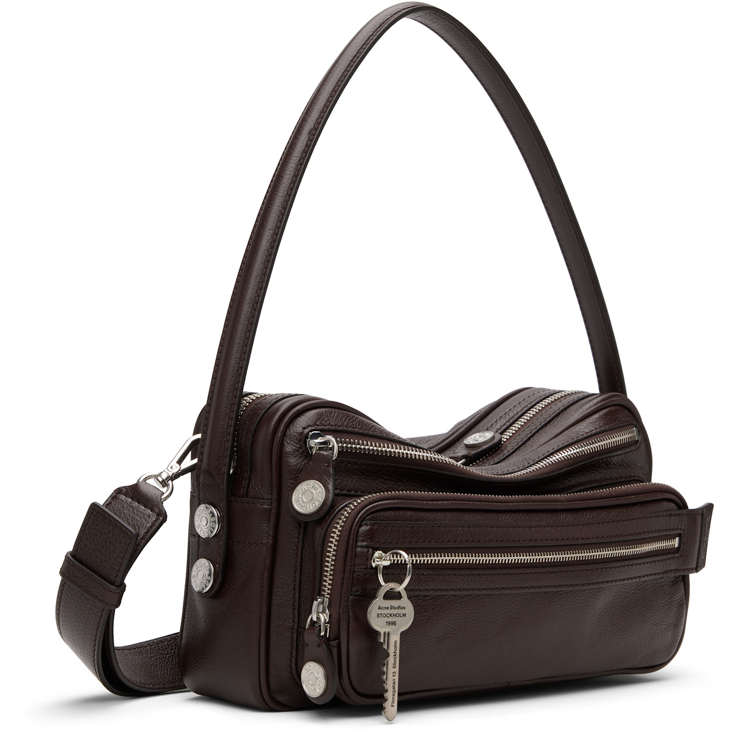  Acne Studios Brown Camero Party Shoulder Bag 