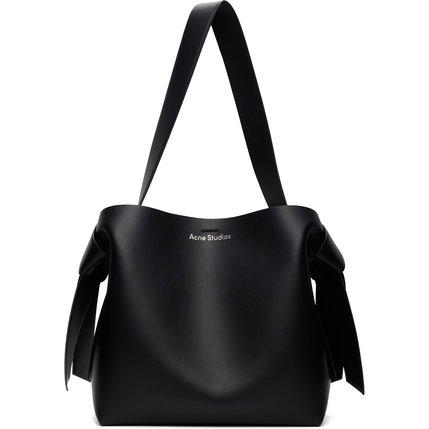 Acne Studios Black Musubi Midi Shoulder Bag In 900 Black