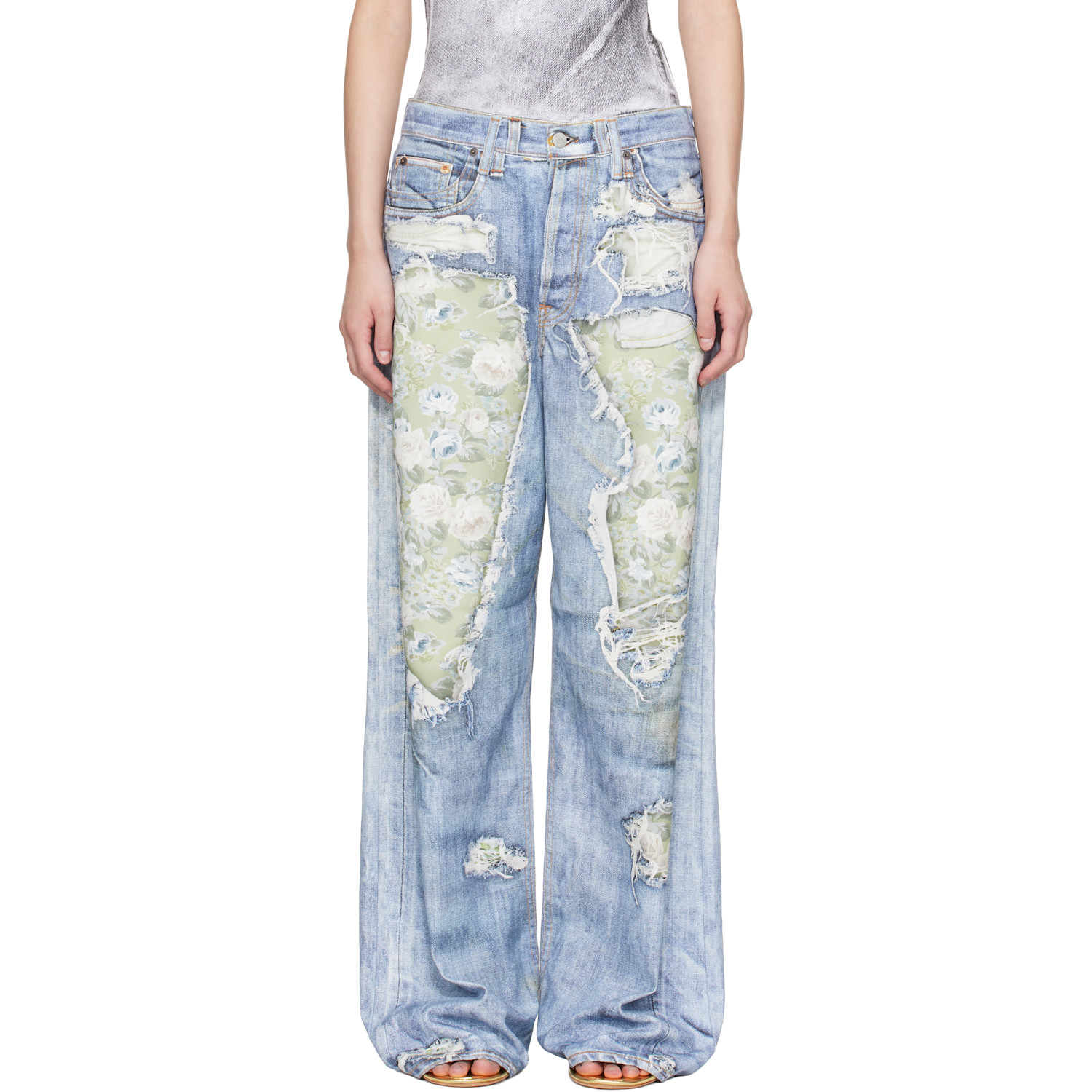 Acne Studios Blue Trompe-l’Oeil 1981 Jeans