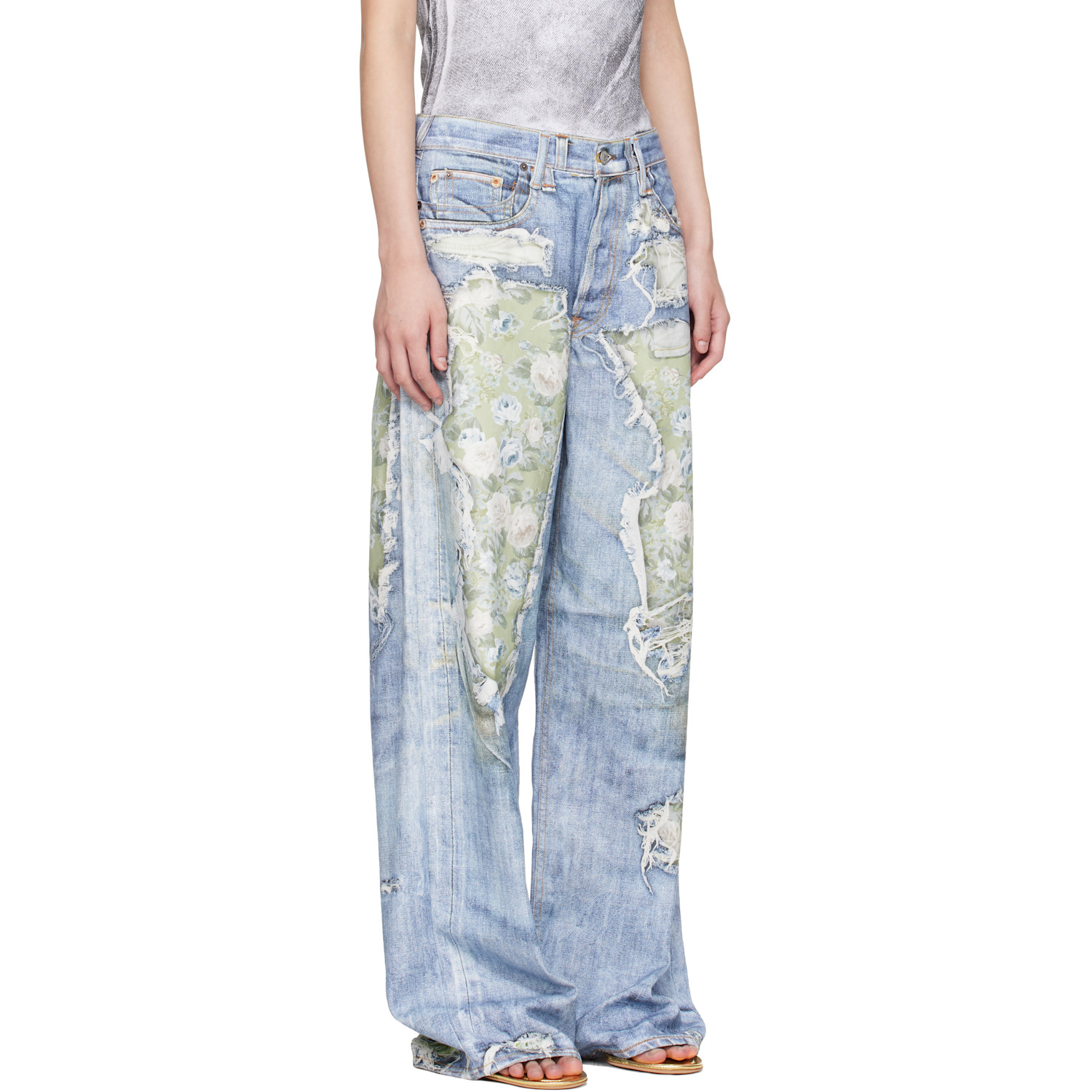  Acne Studios Blue Trompe-l’oeil 1981 Jeans 