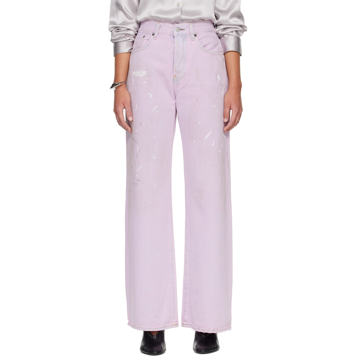 Acne Studios Pink 2021F Regular Fit Jeans