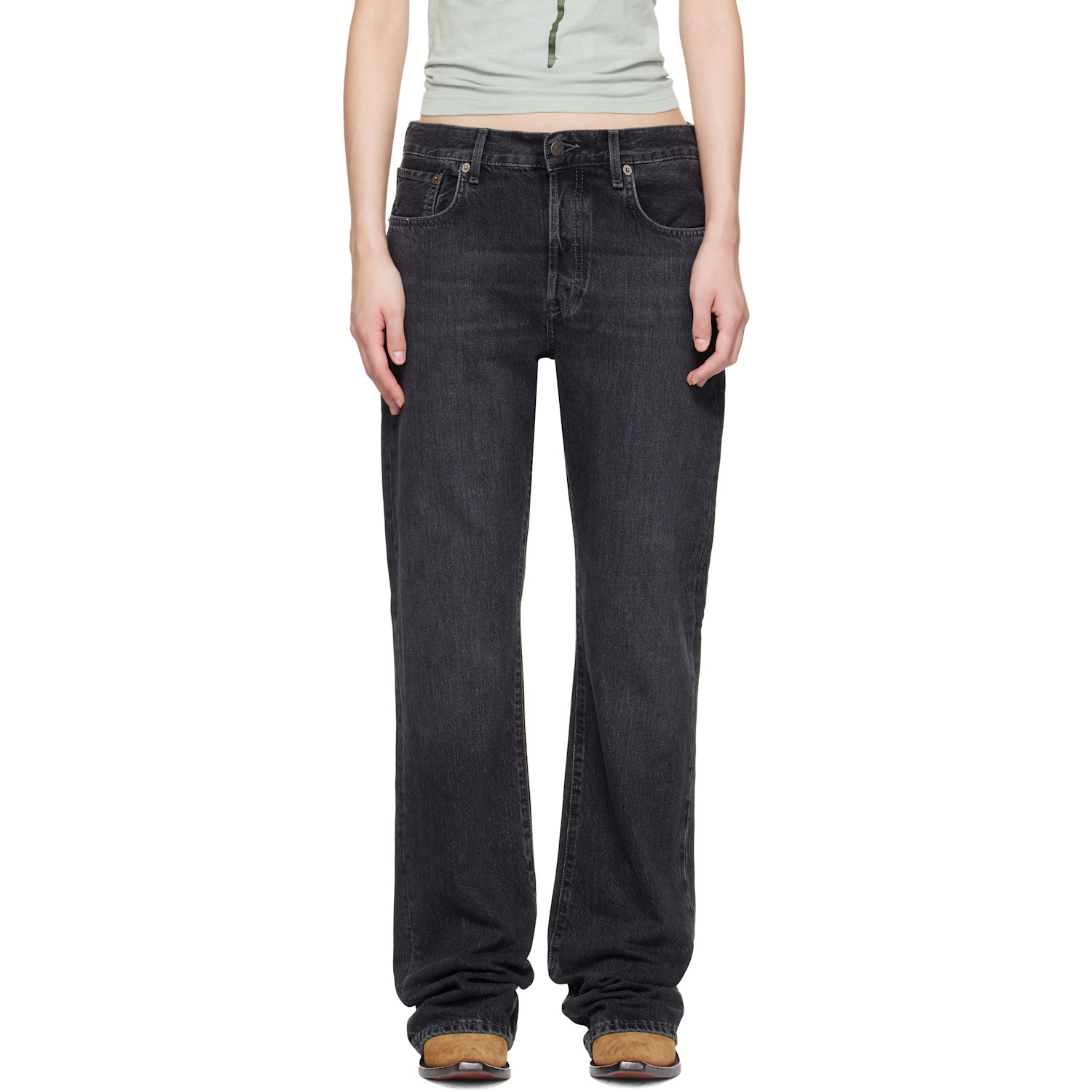 Acne Studios Black Regular Fit 2009F Jeans