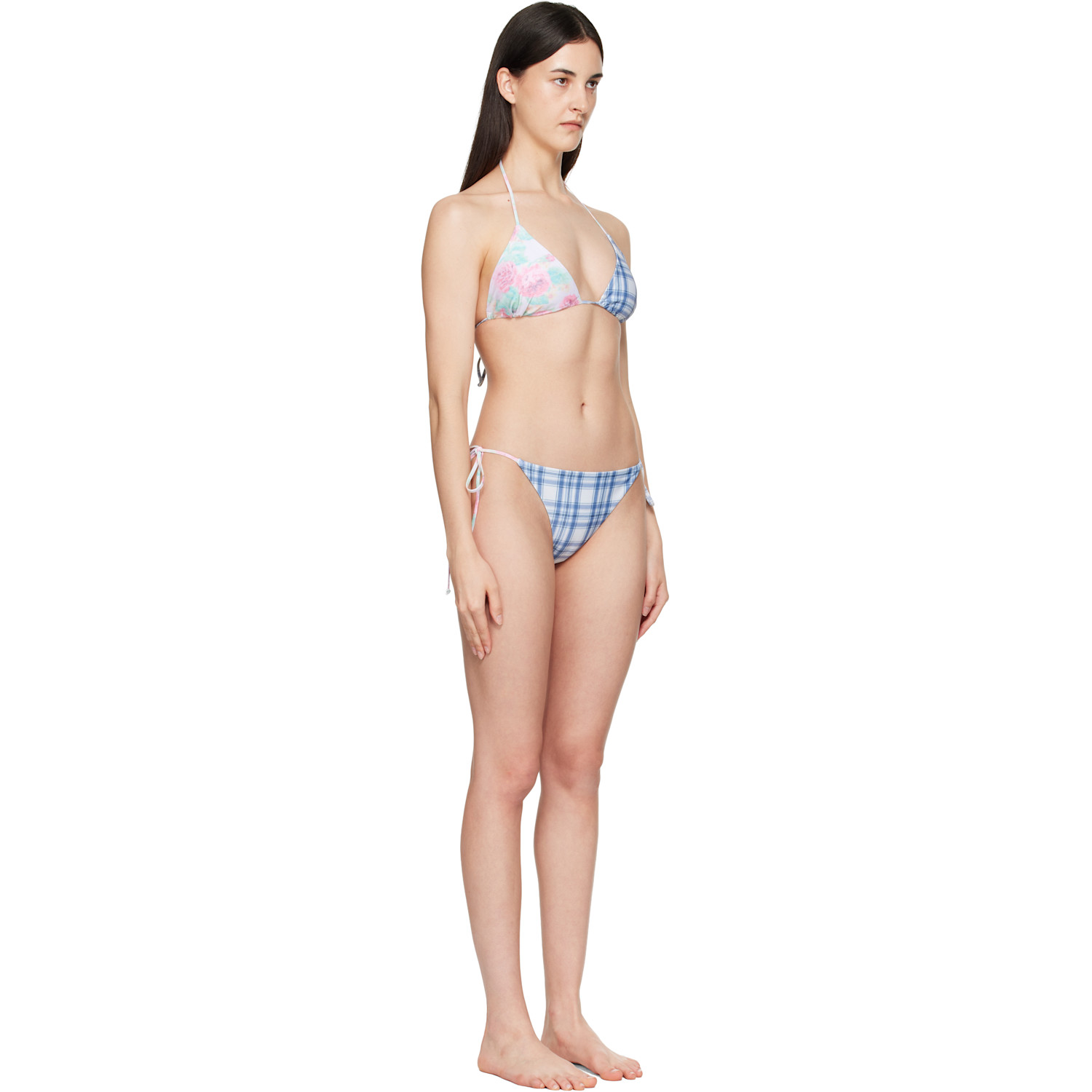  Acne Studios Multicolor Flower Check Bikini 