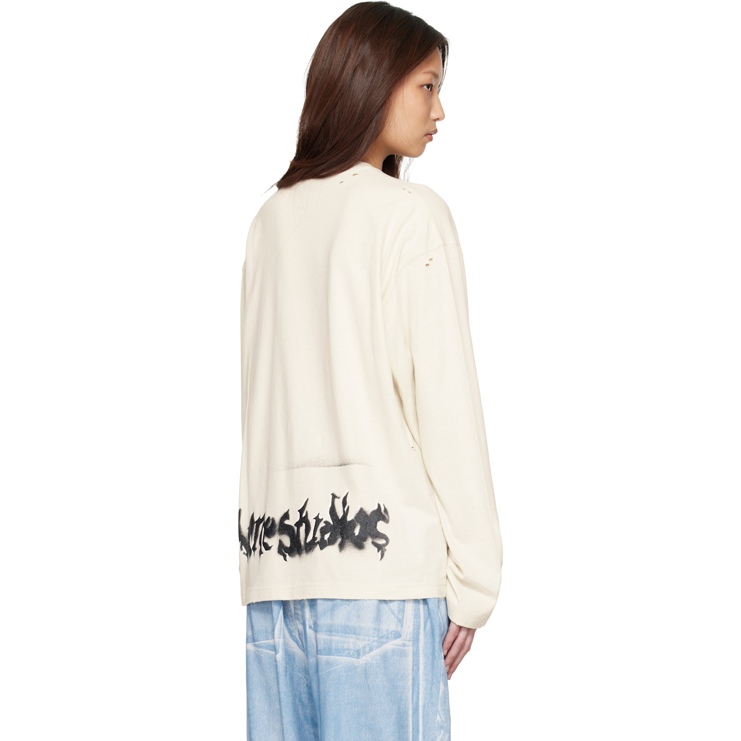  Acne Studios Off-white Gothic Logo T-shirt 