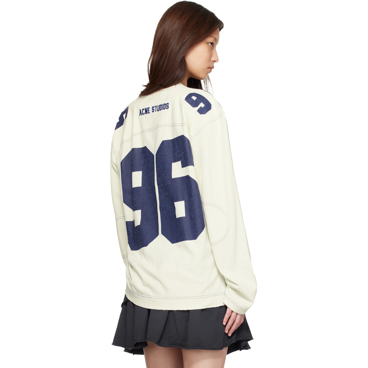  Acne Studios Off-white Logo Jersey T-shirt 