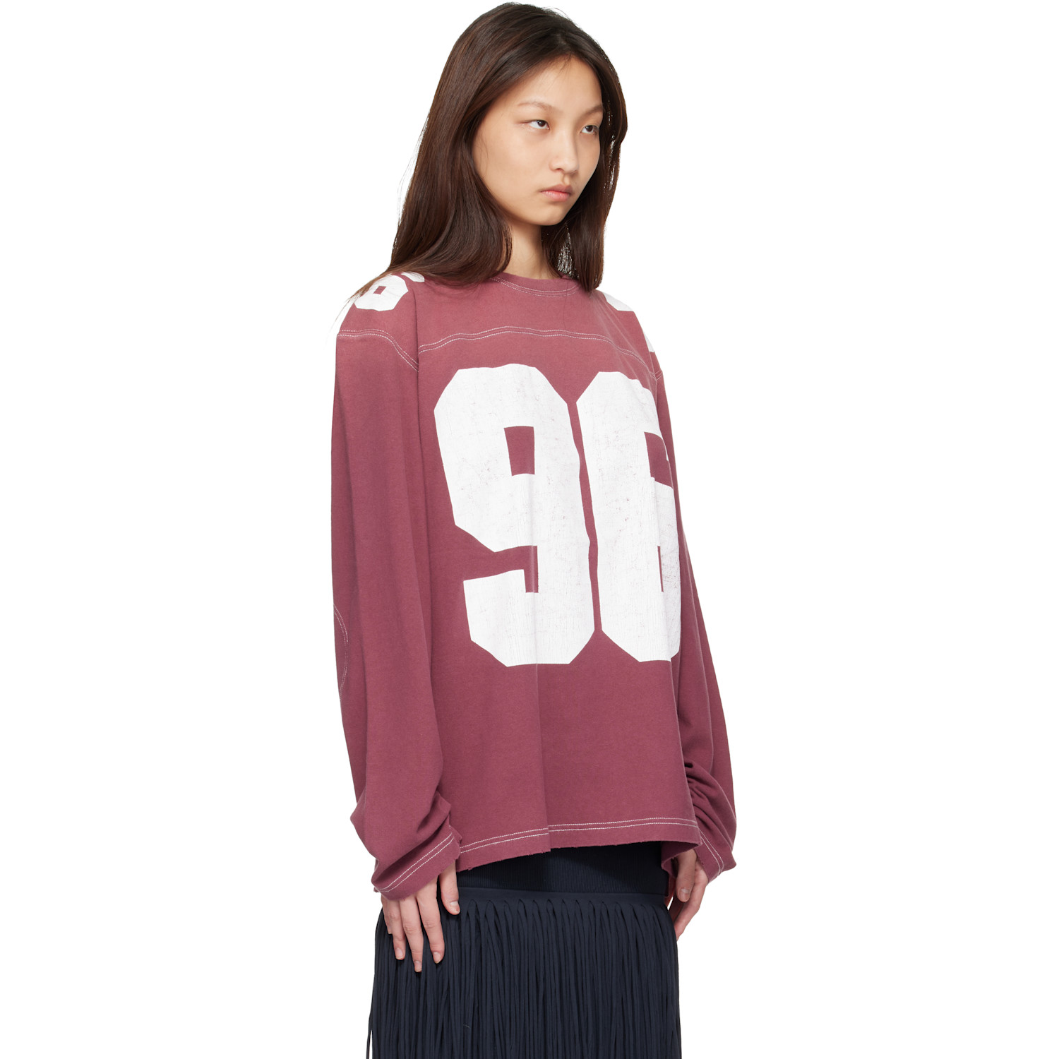  Acne Studios Red Logo Jersey T-shirt 